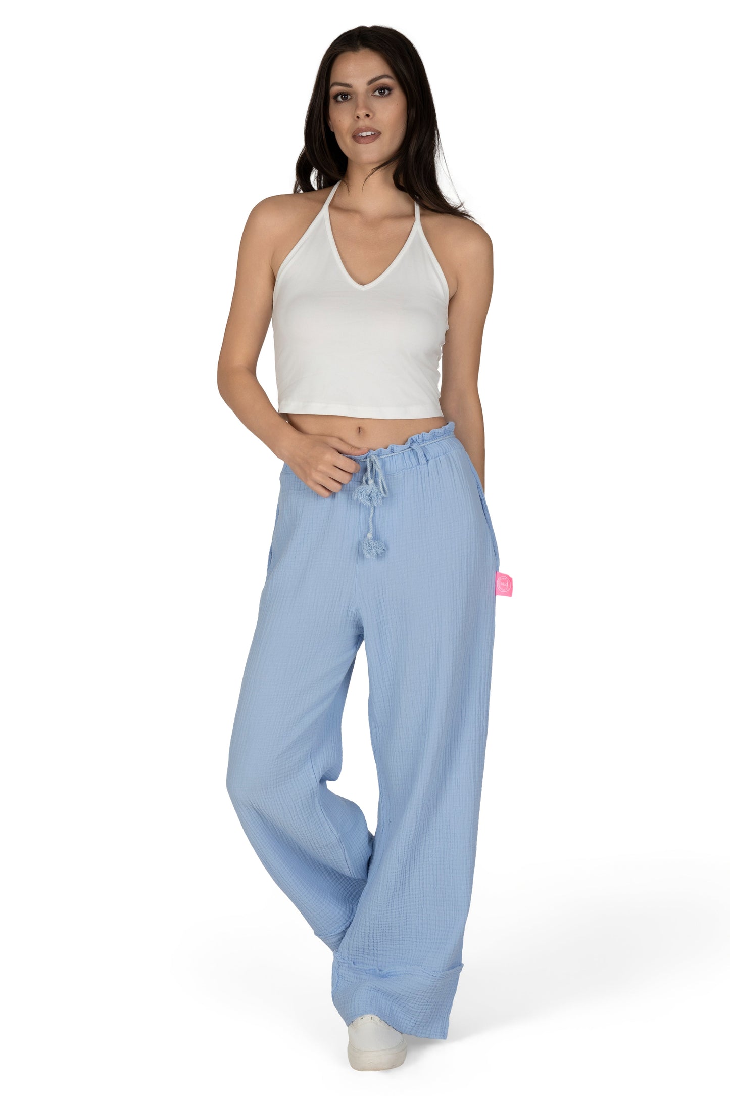 Lange Musselinhose