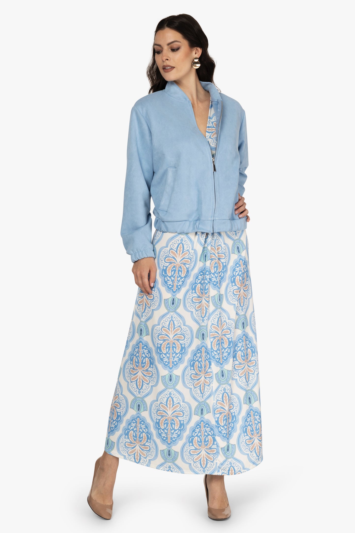 Kofferkleid ORNAMENTE, mit Ärmeln