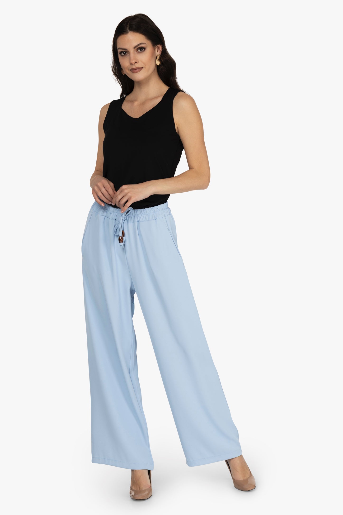Schlupfhose mit weitem Bein