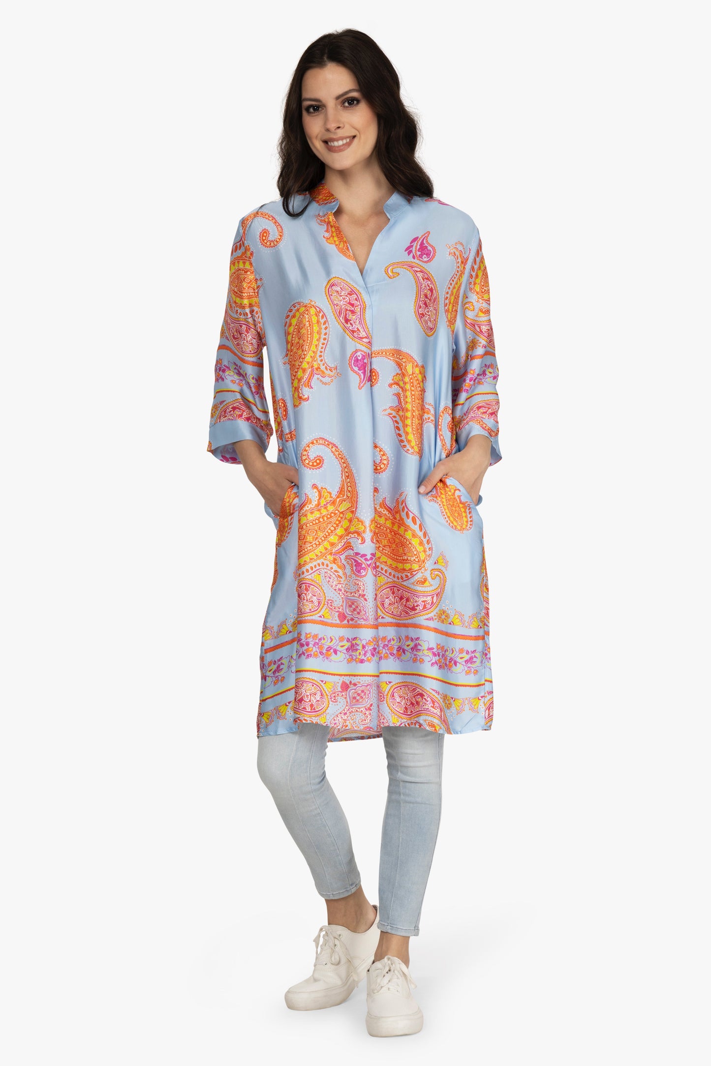 Tunikakleid, Satin