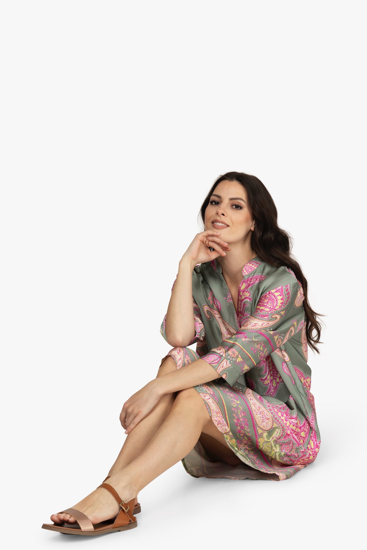 Tunikakleid, Satin