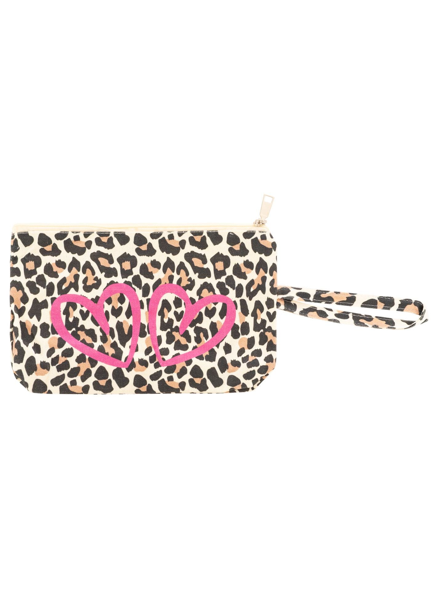 Zwillingsherz Kosmetiktasche "Leo & Herzen"