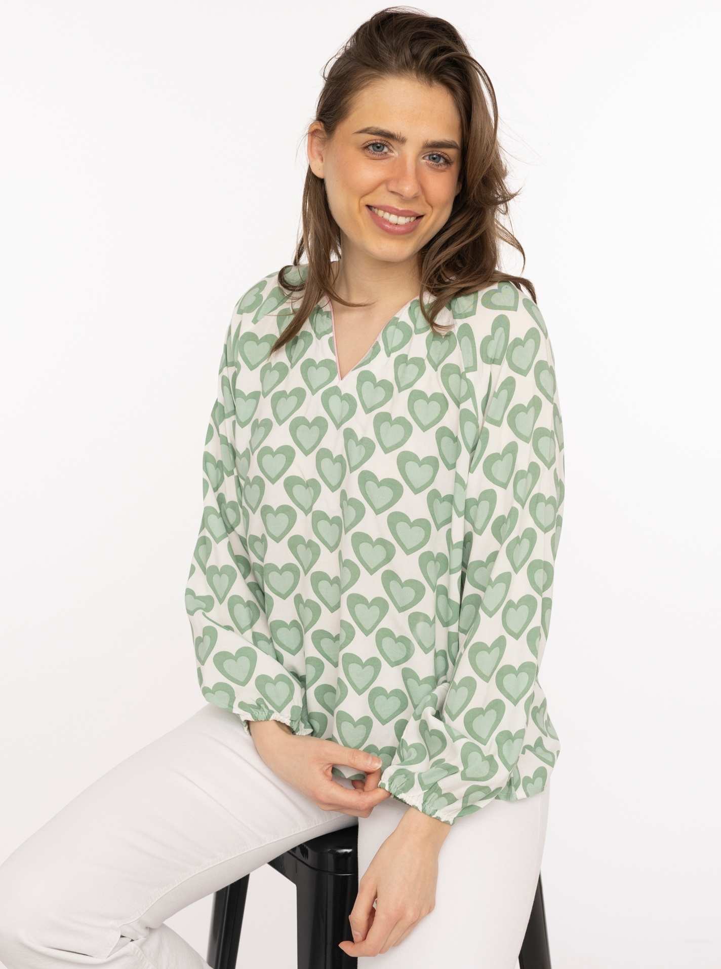 Zwillingsherz Bluse "Happy Love"