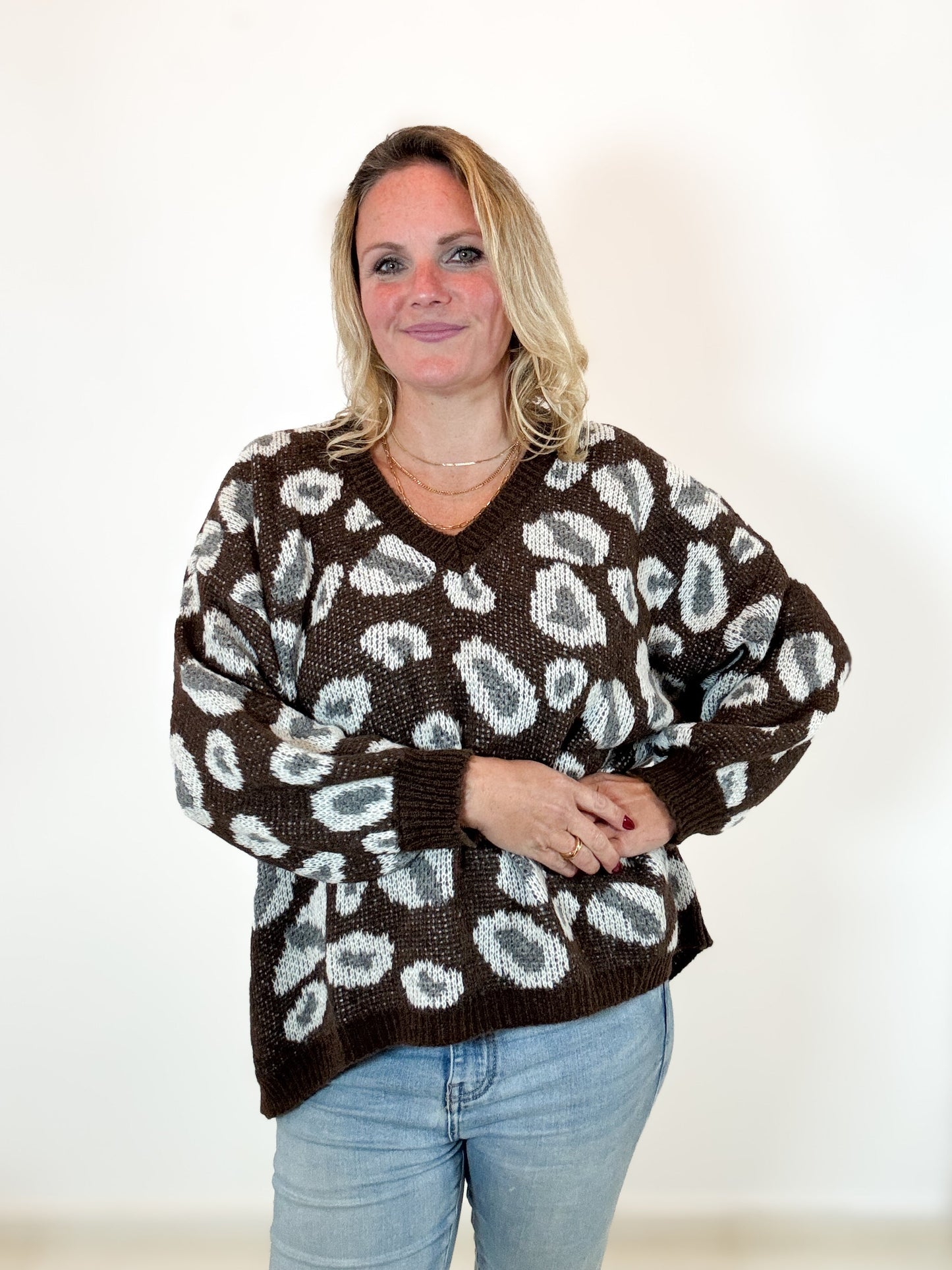 Strickpulli Leomuster