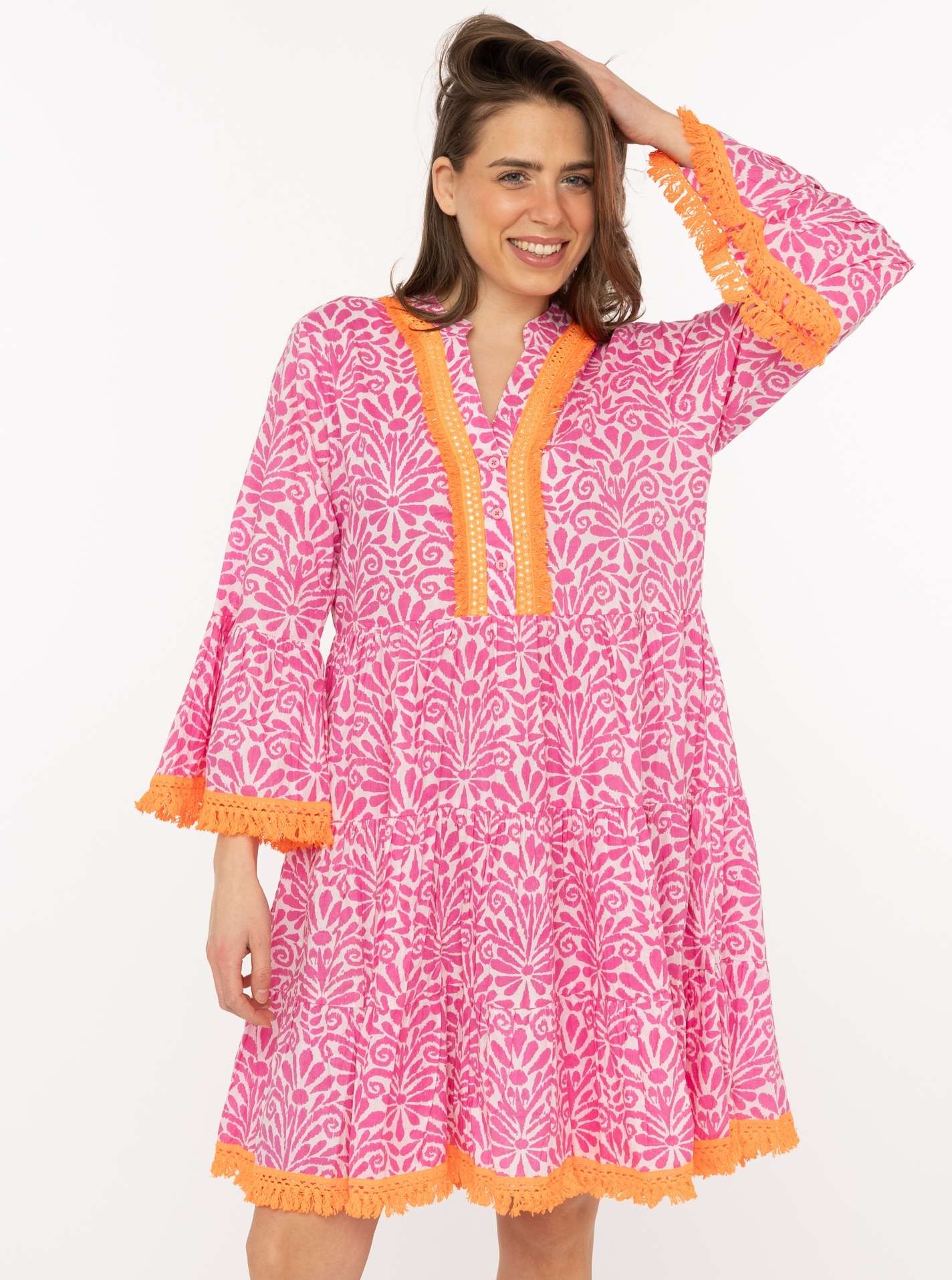 Zwillingsherz Kleid "Flower Layout"