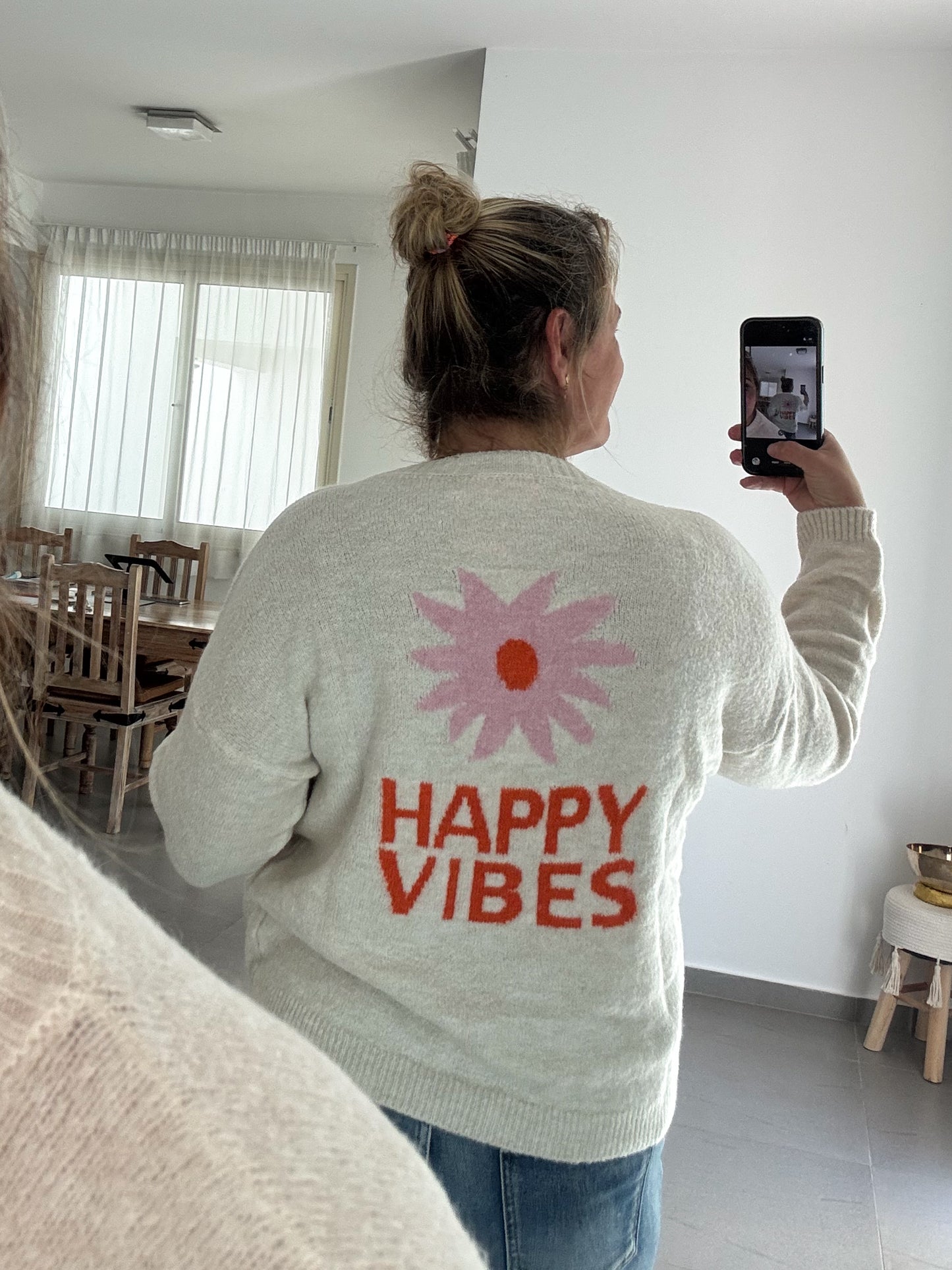 Strickpulli HAPPY VIBES