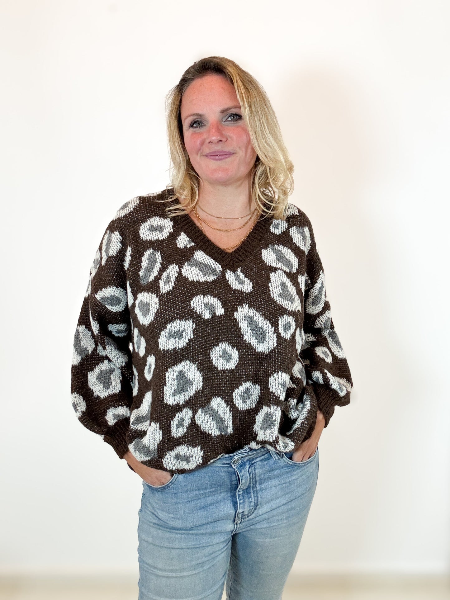 Strickpulli Leomuster
