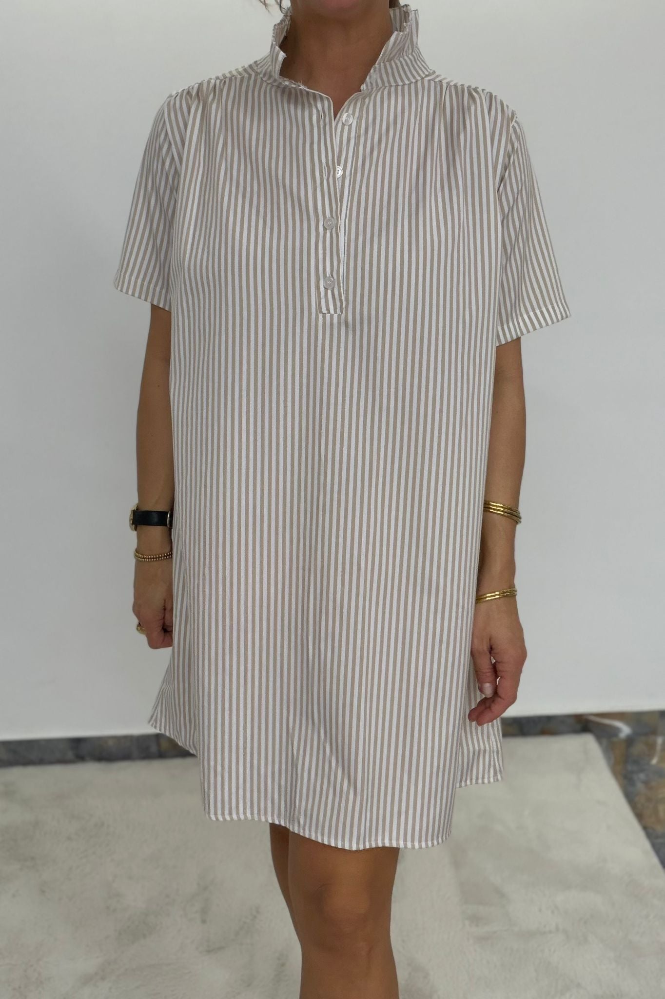 Blusenkleid gestreift
