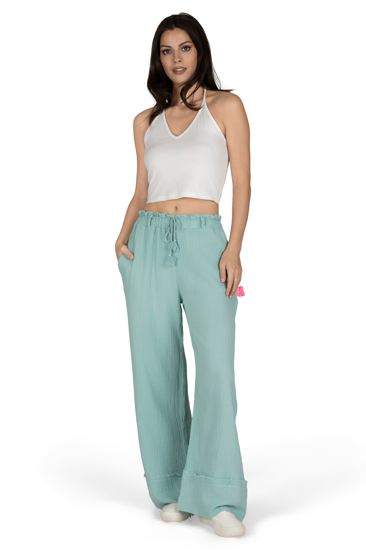 Lange Musselinhose