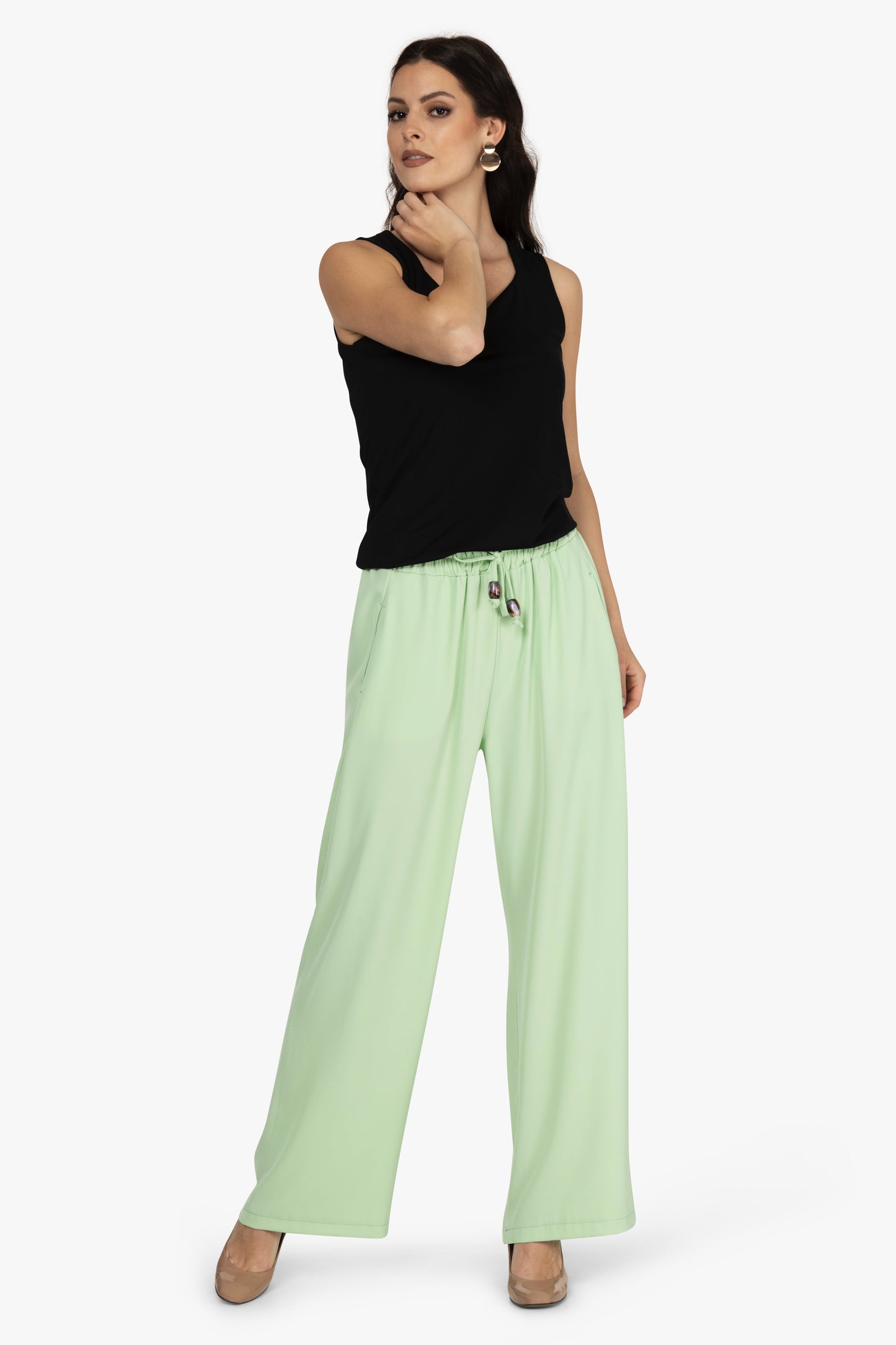 Schlupfhose mit weitem Bein