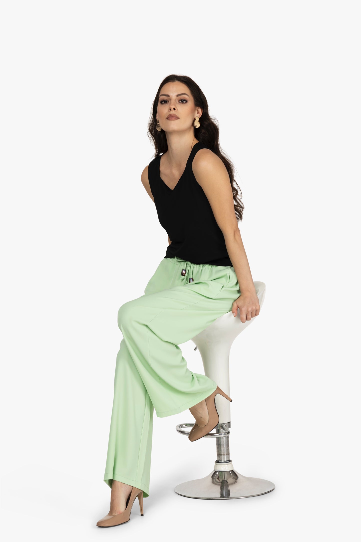 Schlupfhose mit weitem Bein