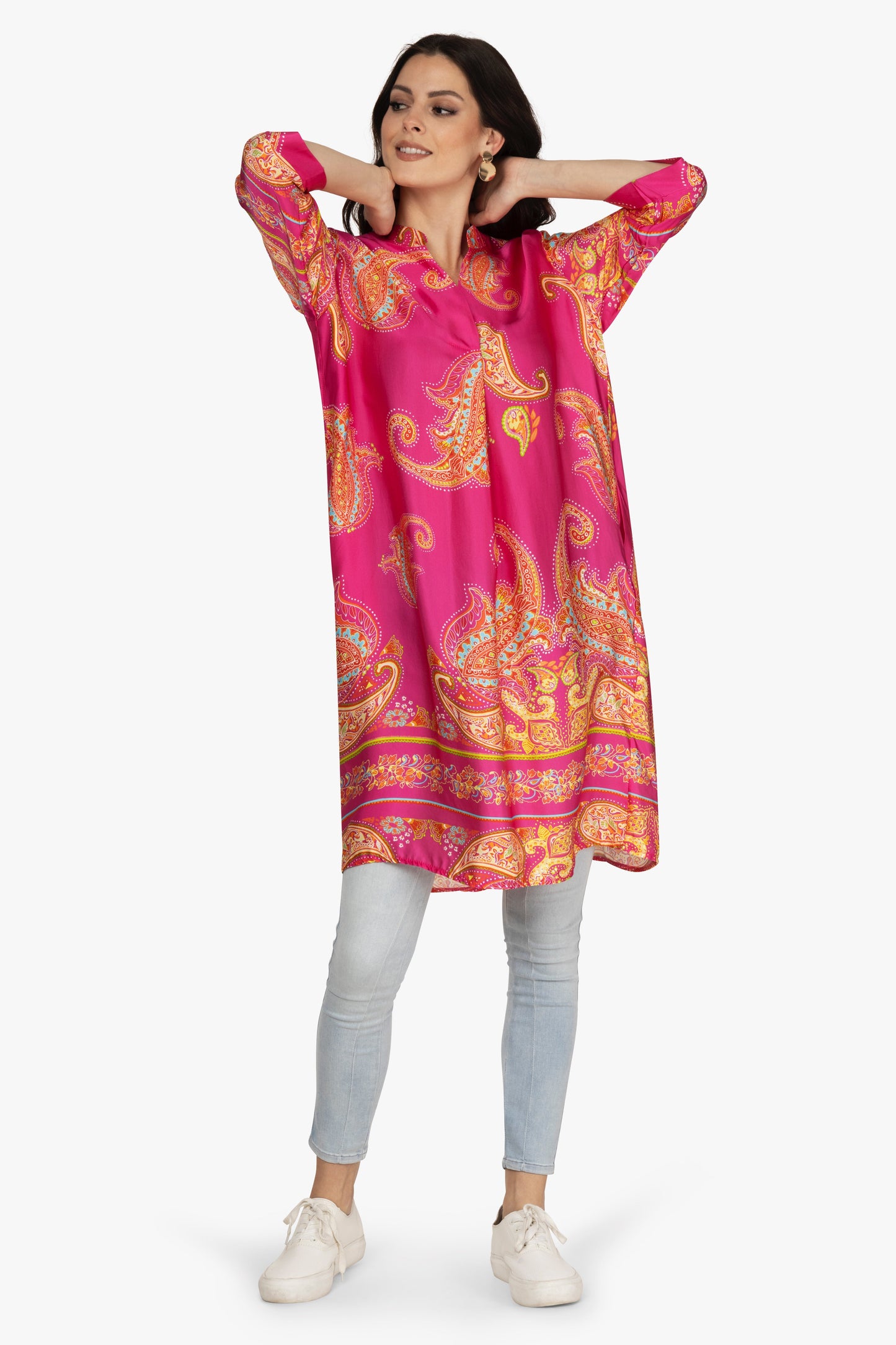 Tunikakleid, Satin