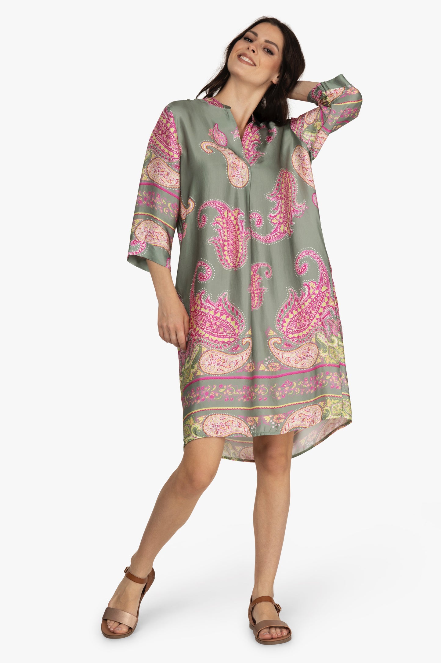 Tunikakleid, Satin