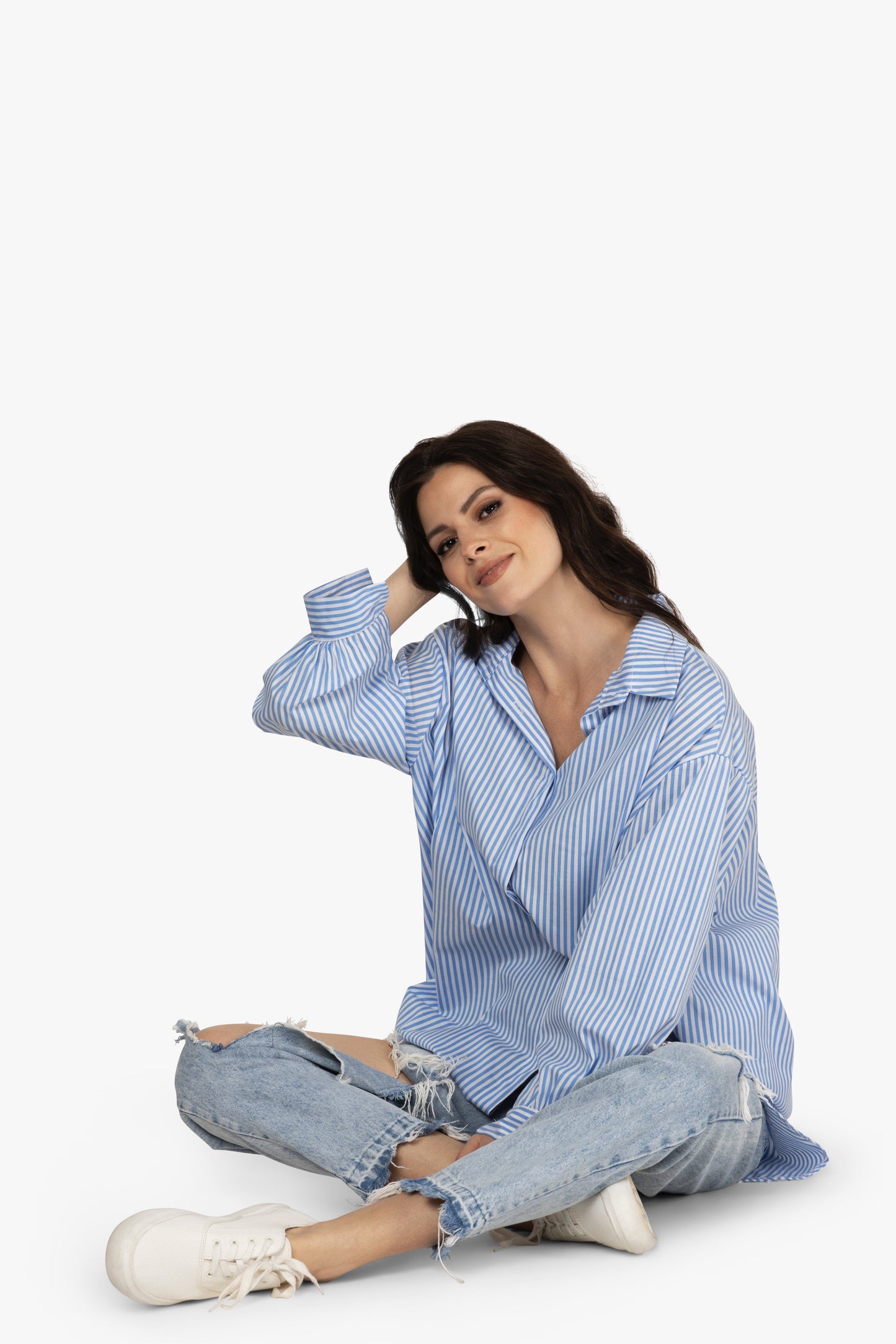 Oversize Bluse STREIFEN