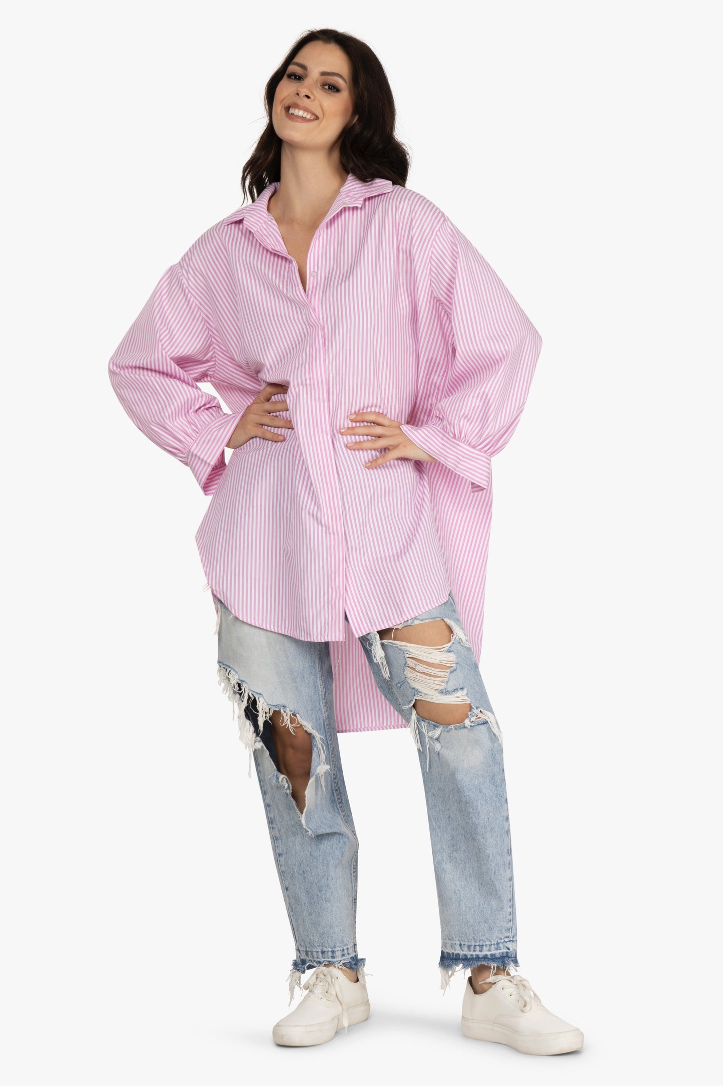 Oversize Bluse STREIFEN