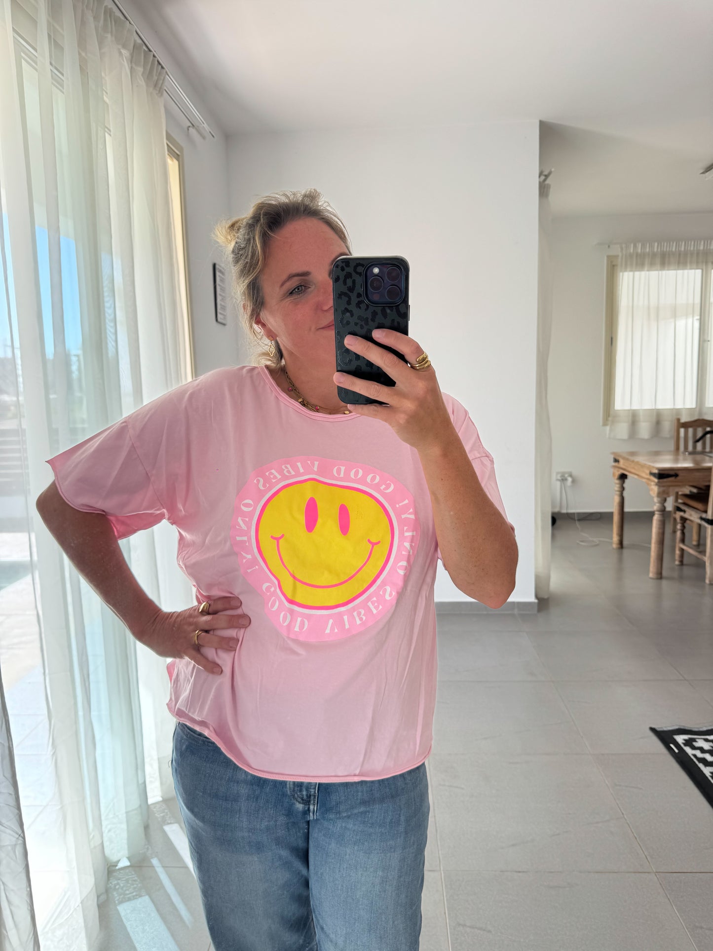 T-Shirt SMILEY, GOOD VIBES
