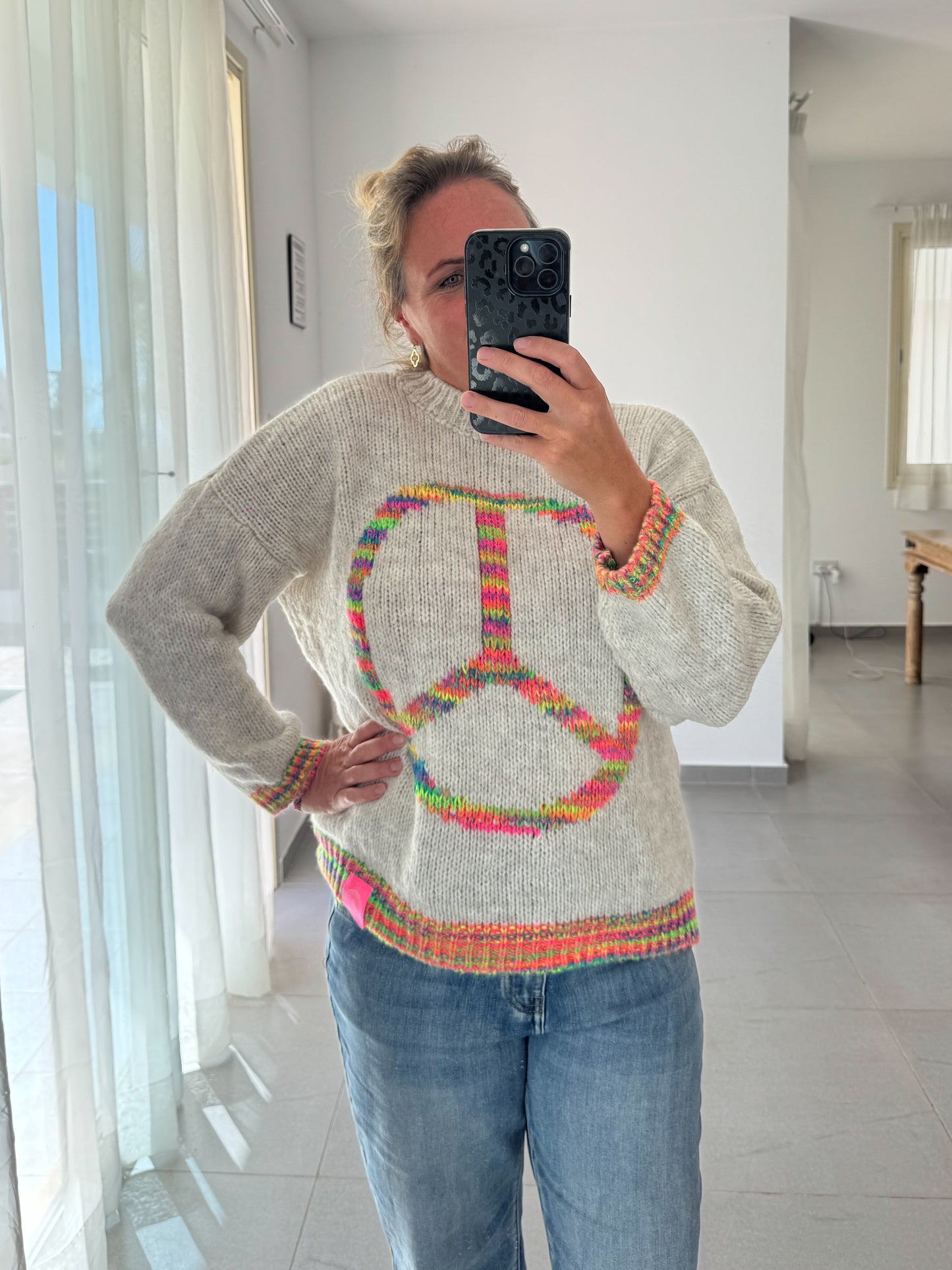 Strickpulli PEACE