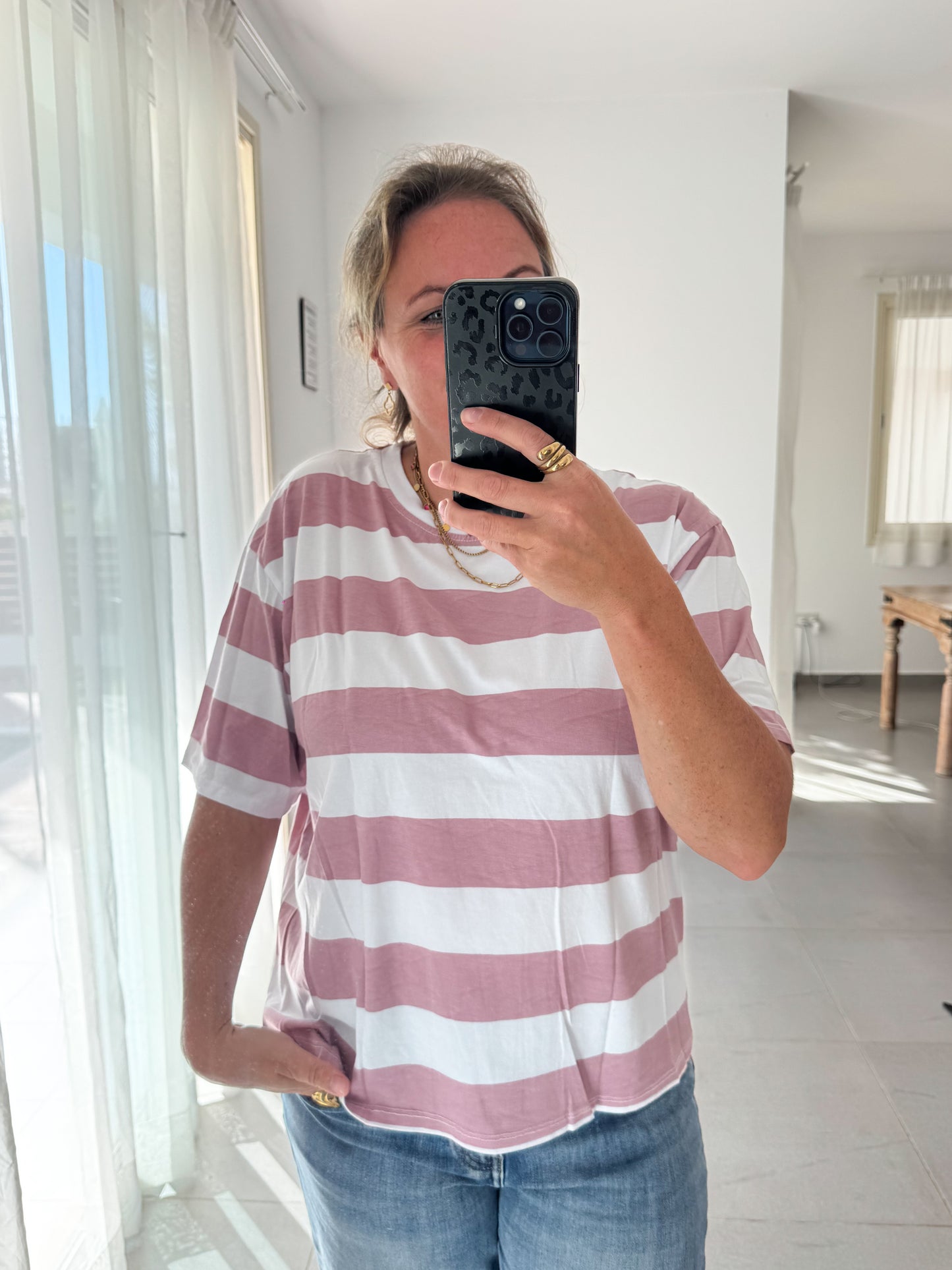 Oversize T-Shirt mit BLOCKSTREIFEN