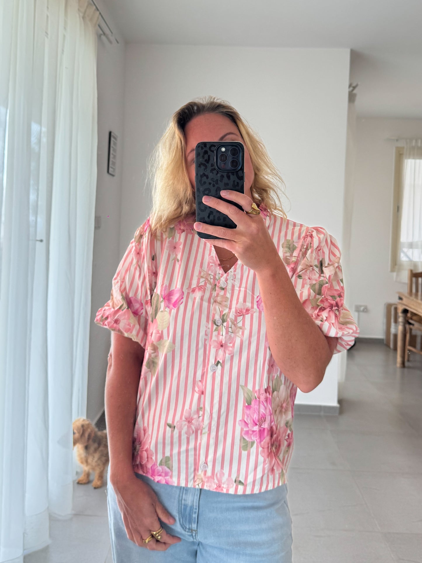 Bluse ROSEN, kurzarm