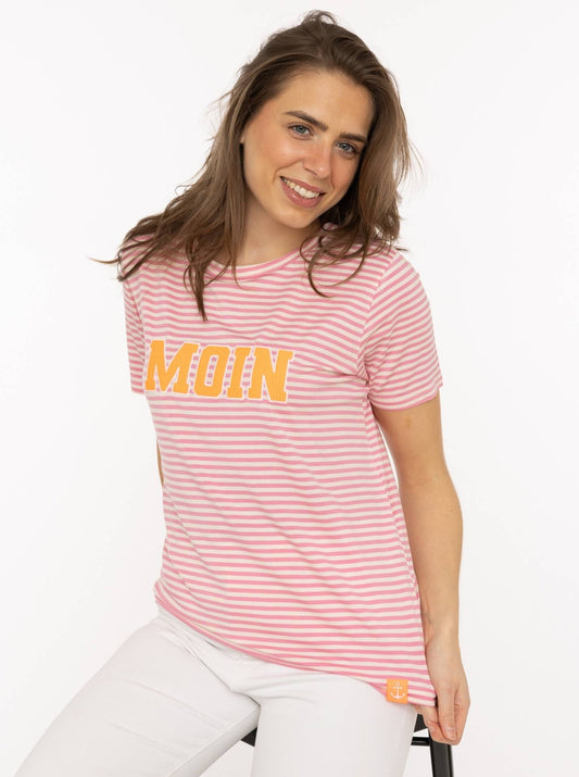 Zwillingsherz T-Shirt Streifen "Anker Moin"