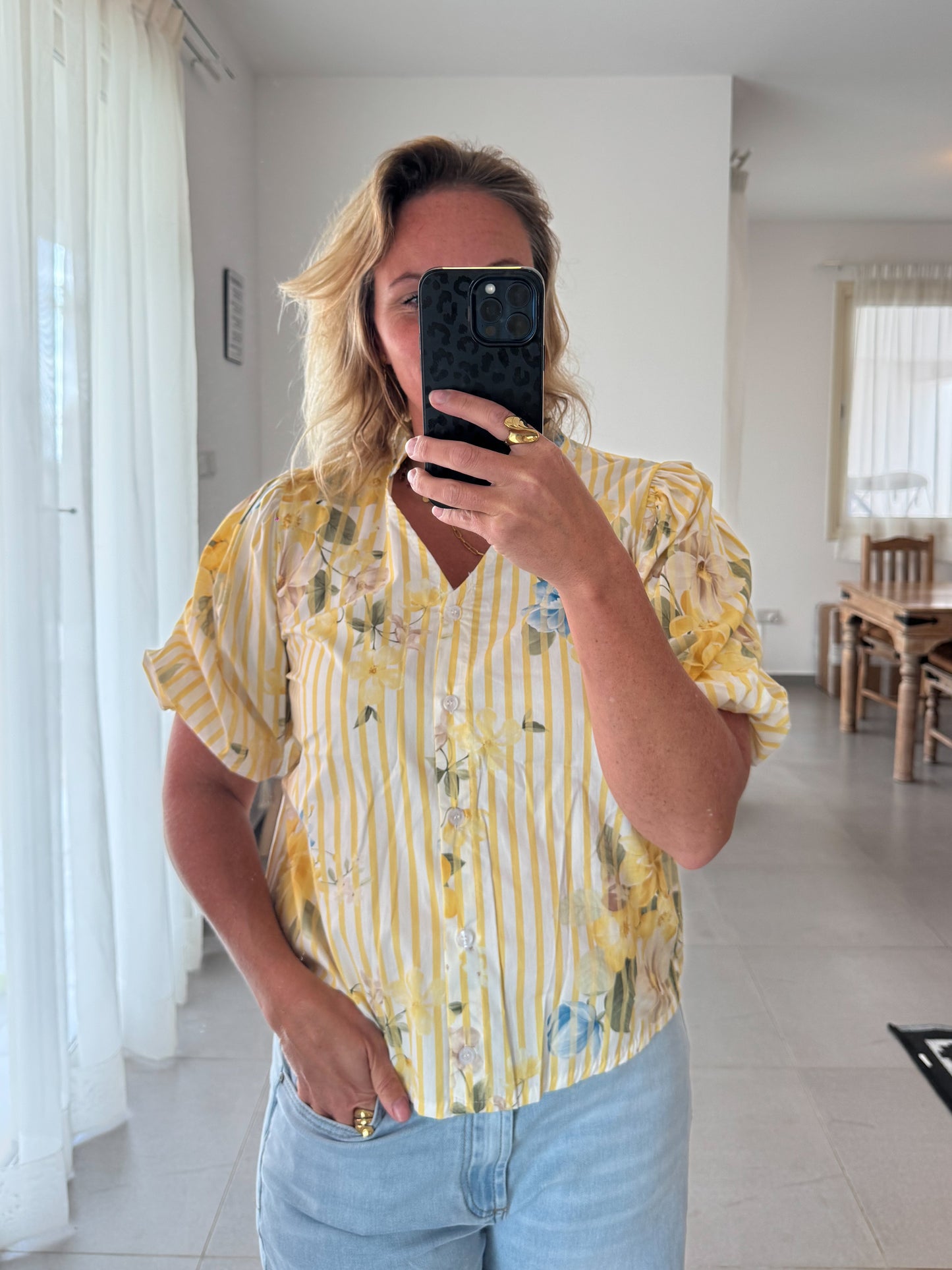 Bluse ROSEN, kurzarm