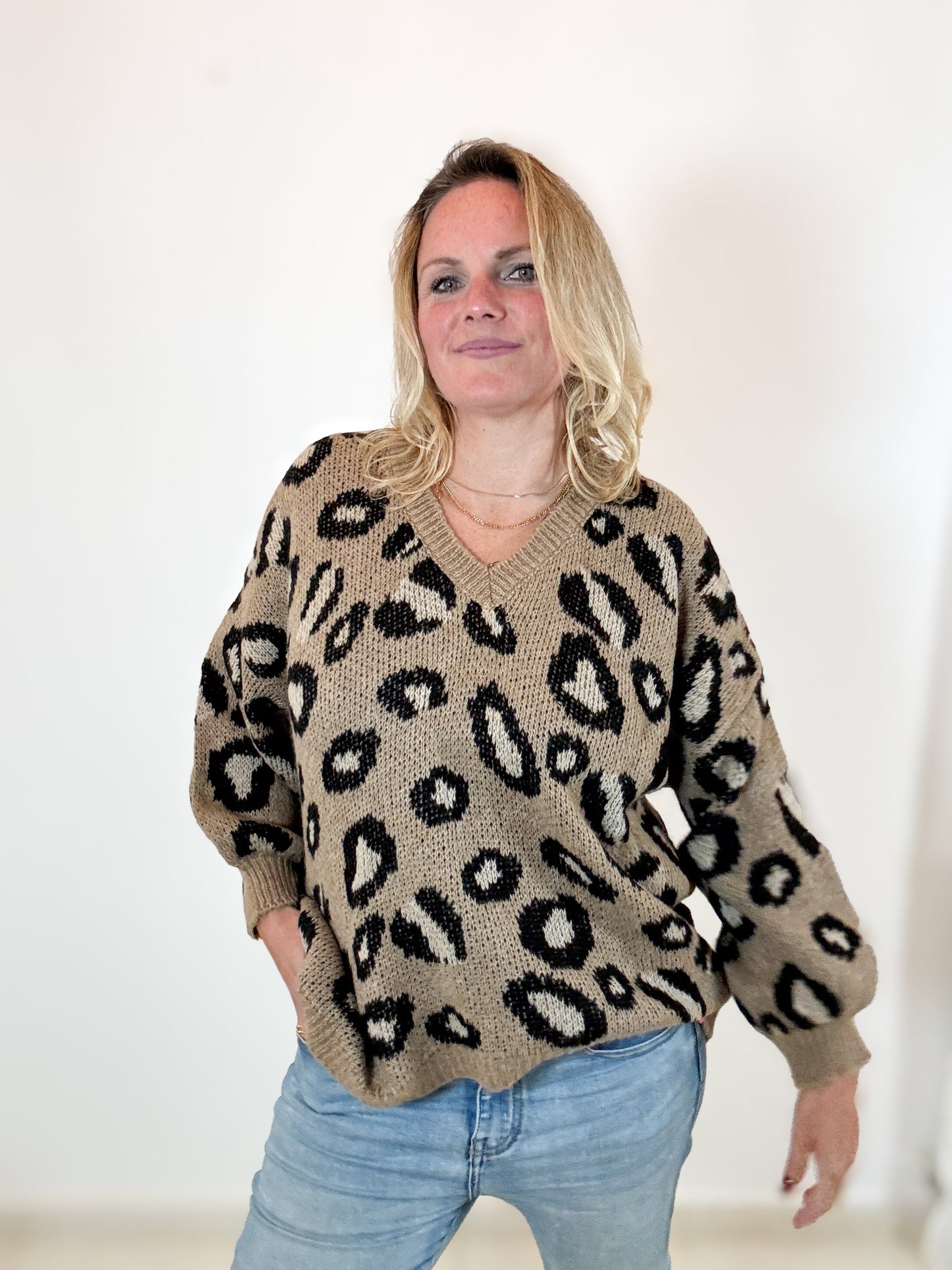 Strickpulli Leomuster