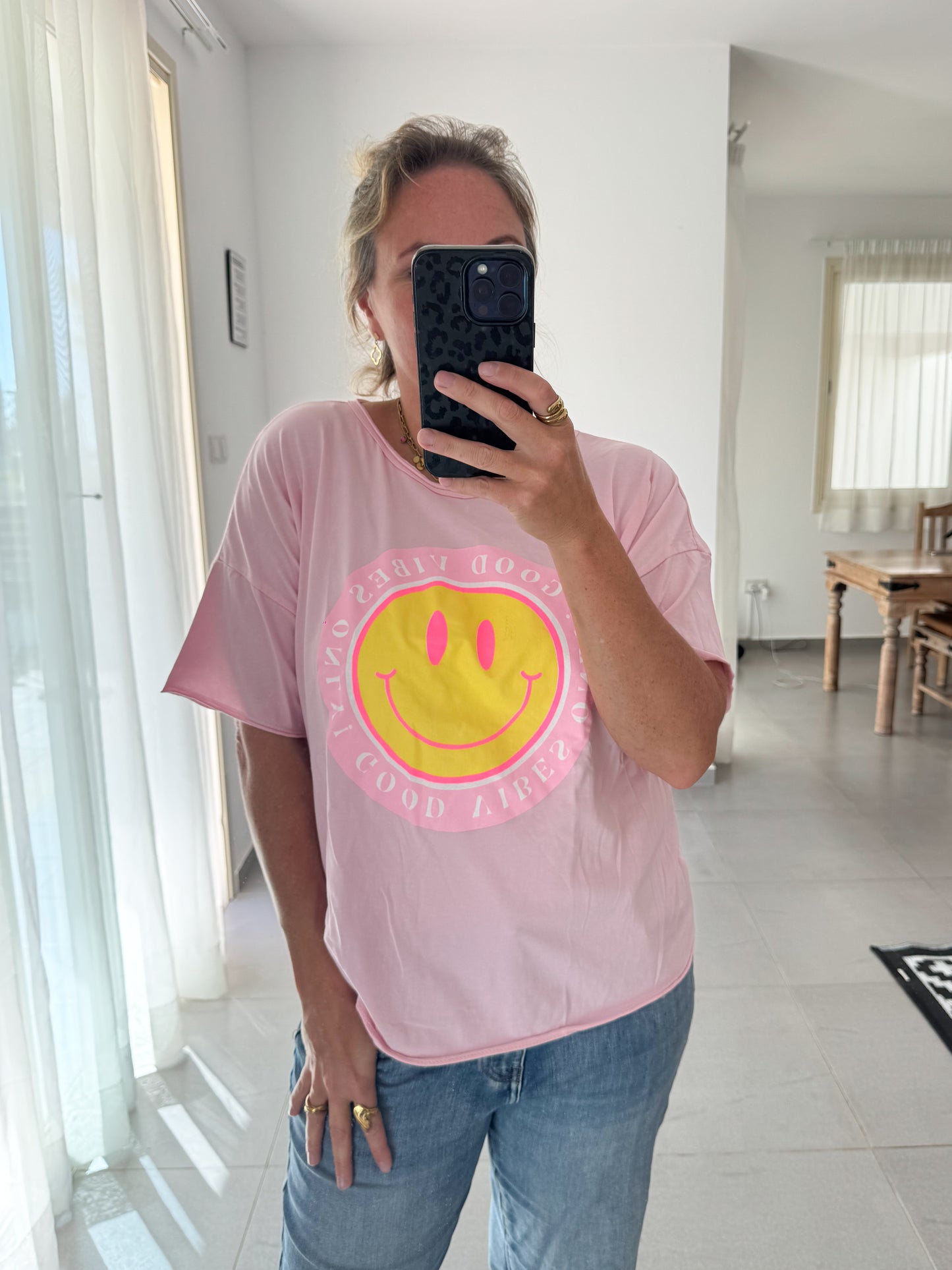 T-Shirt SMILEY, GOOD VIBES