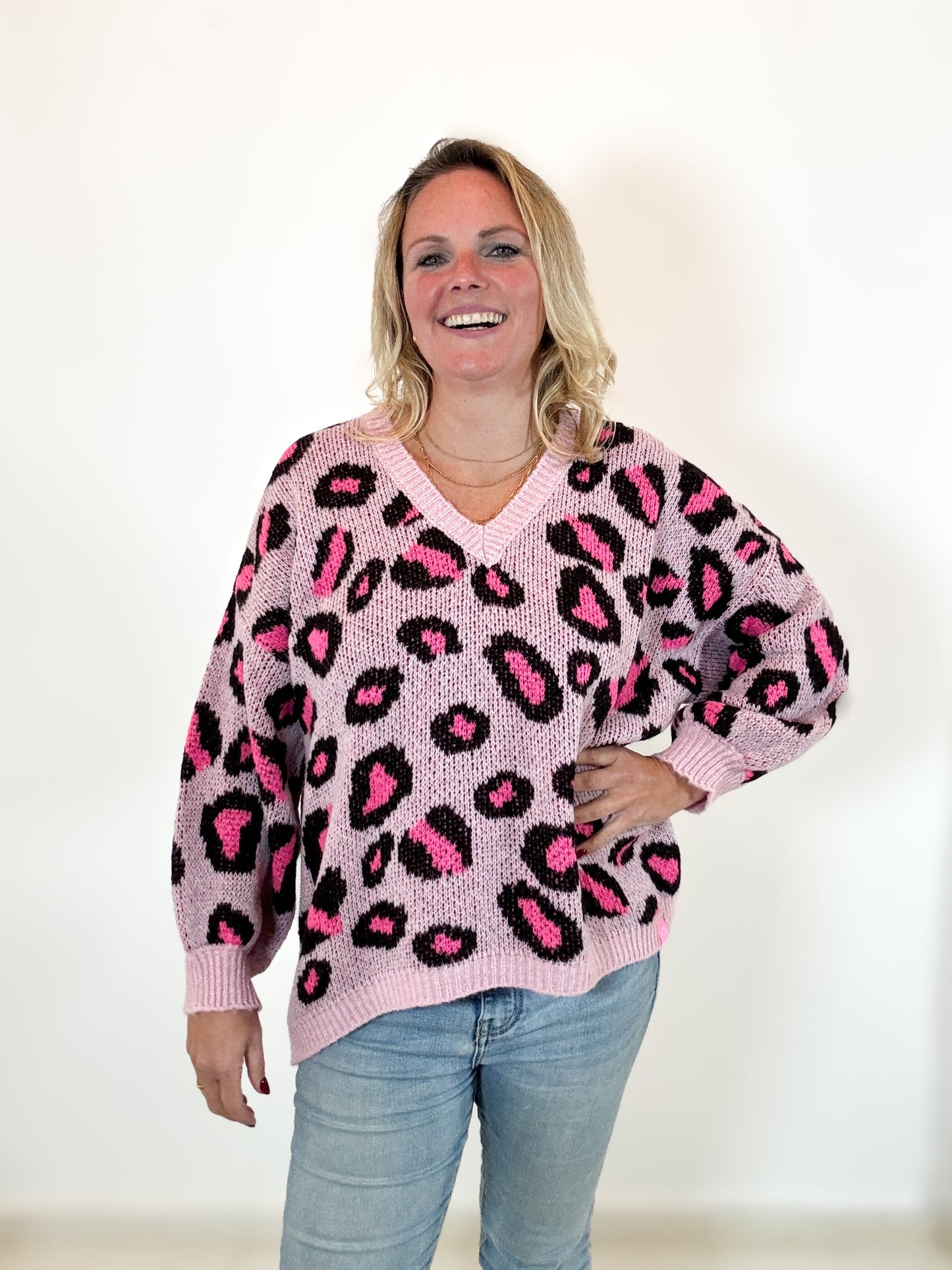 Strickpulli Leomuster
