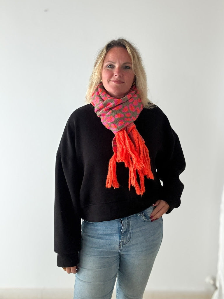 Strickschal Leo, pink