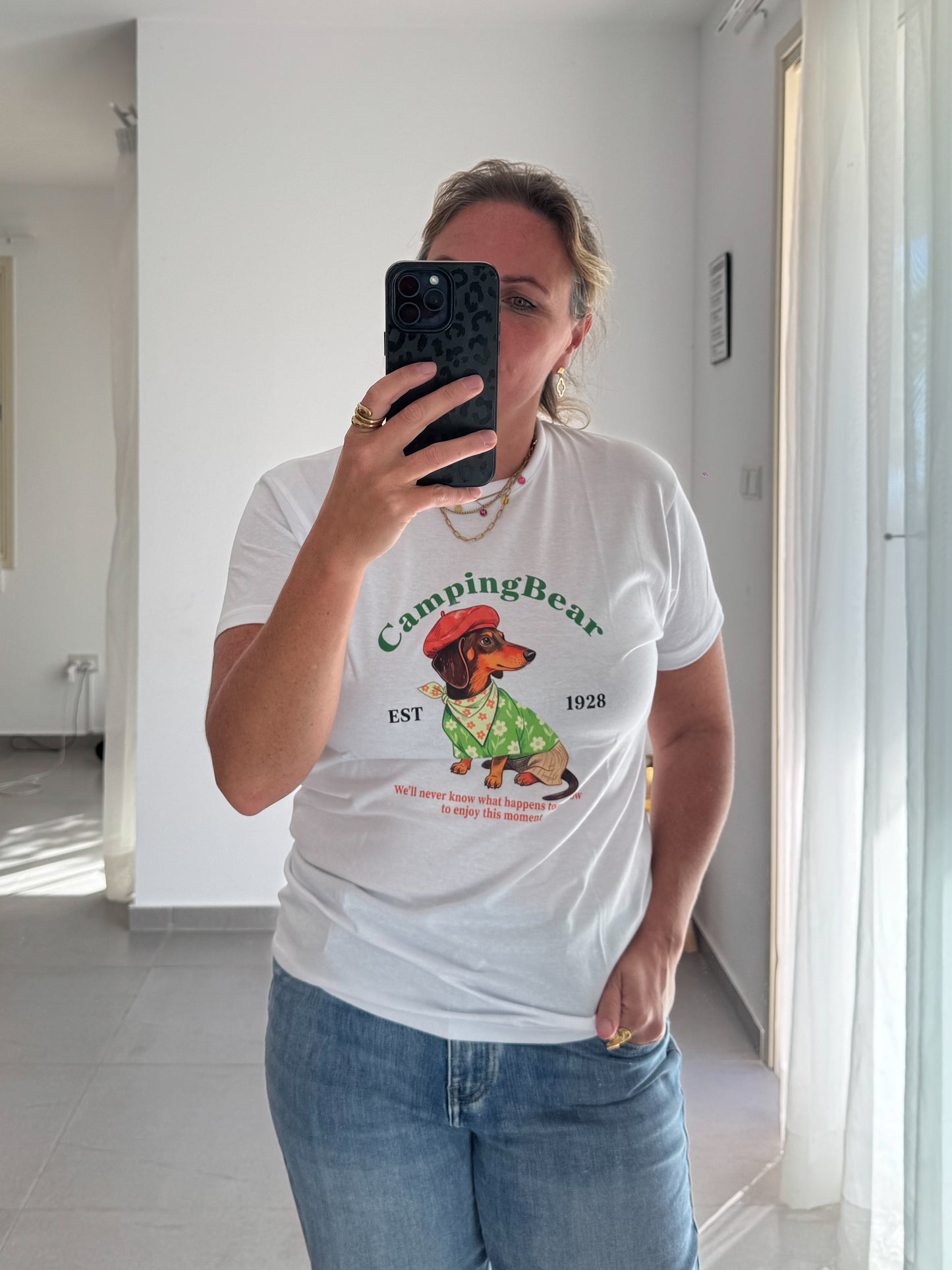 T-Shirt CAMPING BEAR - Dackel