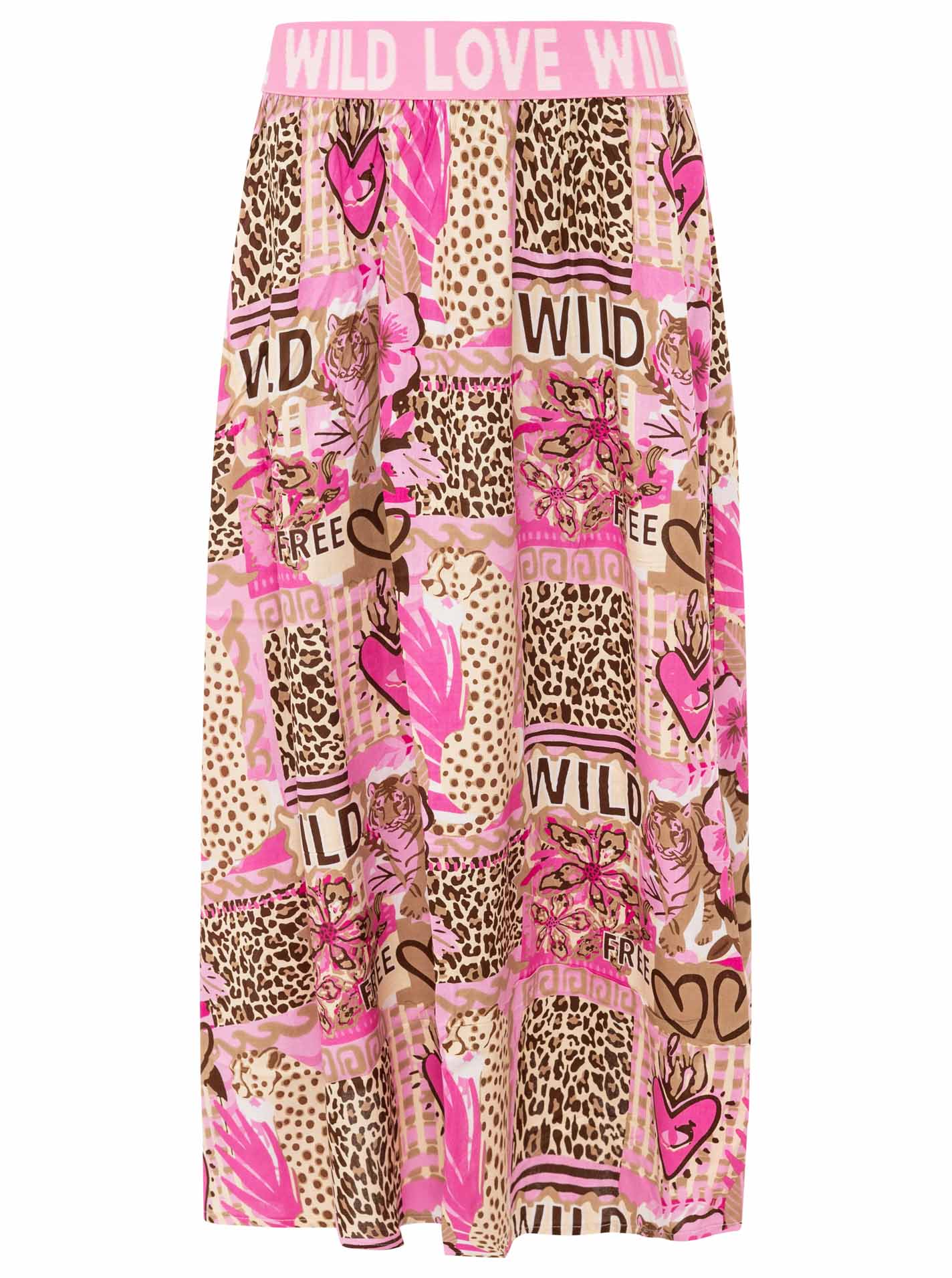 Zwillingsherz Rock "Leo Love Patchwork"