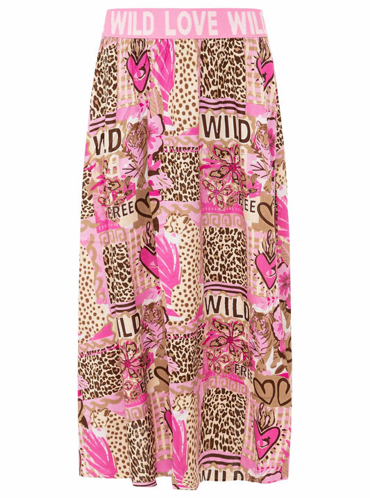 Zwillingsherz Rock "Leo Love Patchwork"