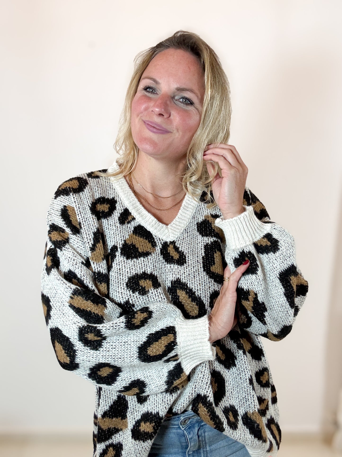 Strickpulli Leomuster