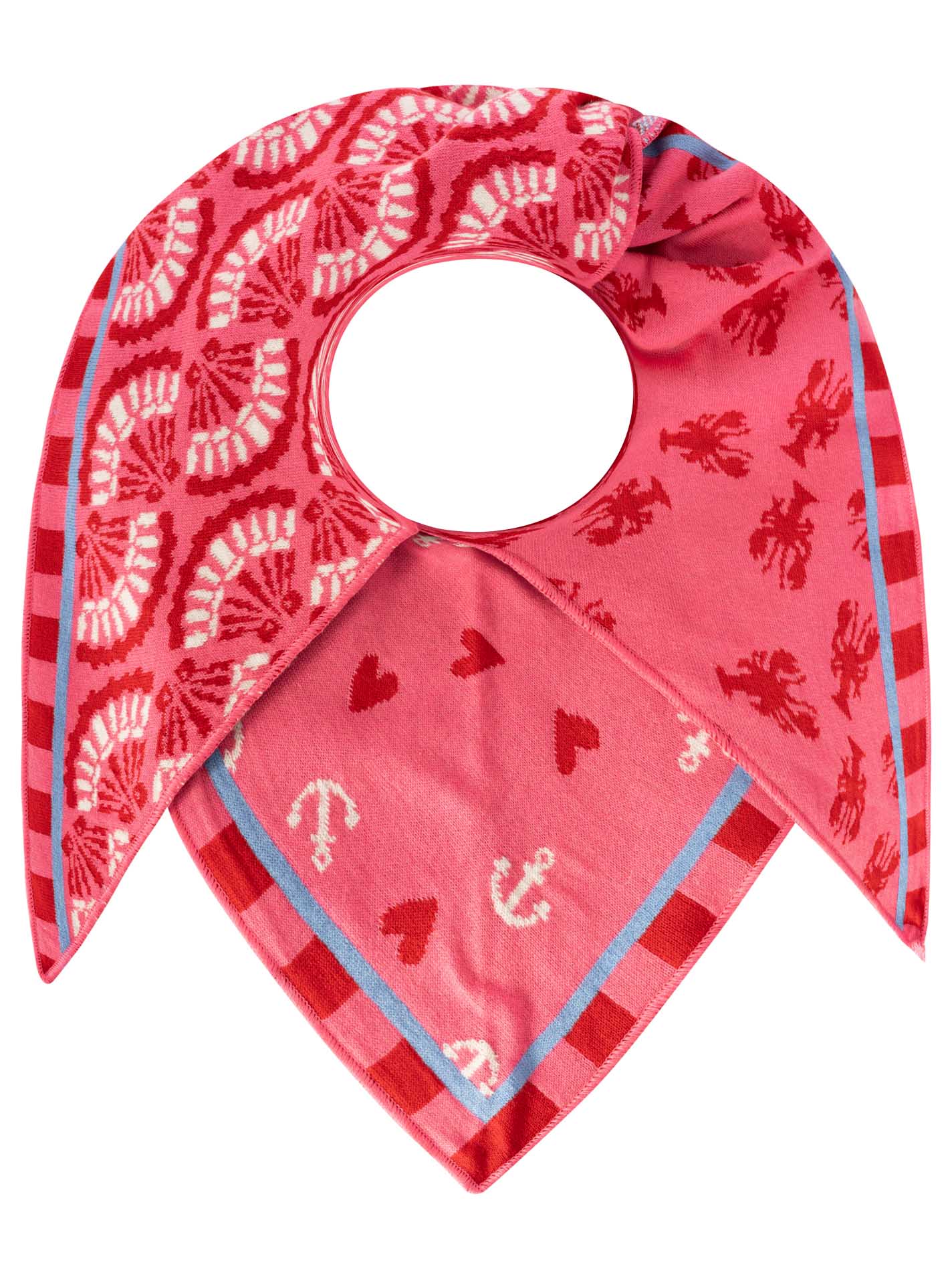 Zwillingsherz Dreieckstuch LOBSTER