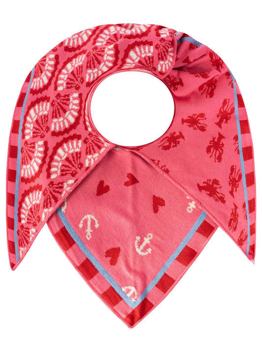 Zwillingsherz Dreieckstuch LOBSTER