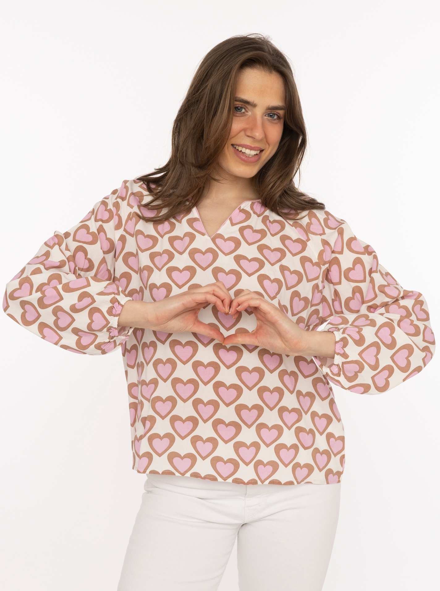 Zwillingsherz Bluse "Happy Love"