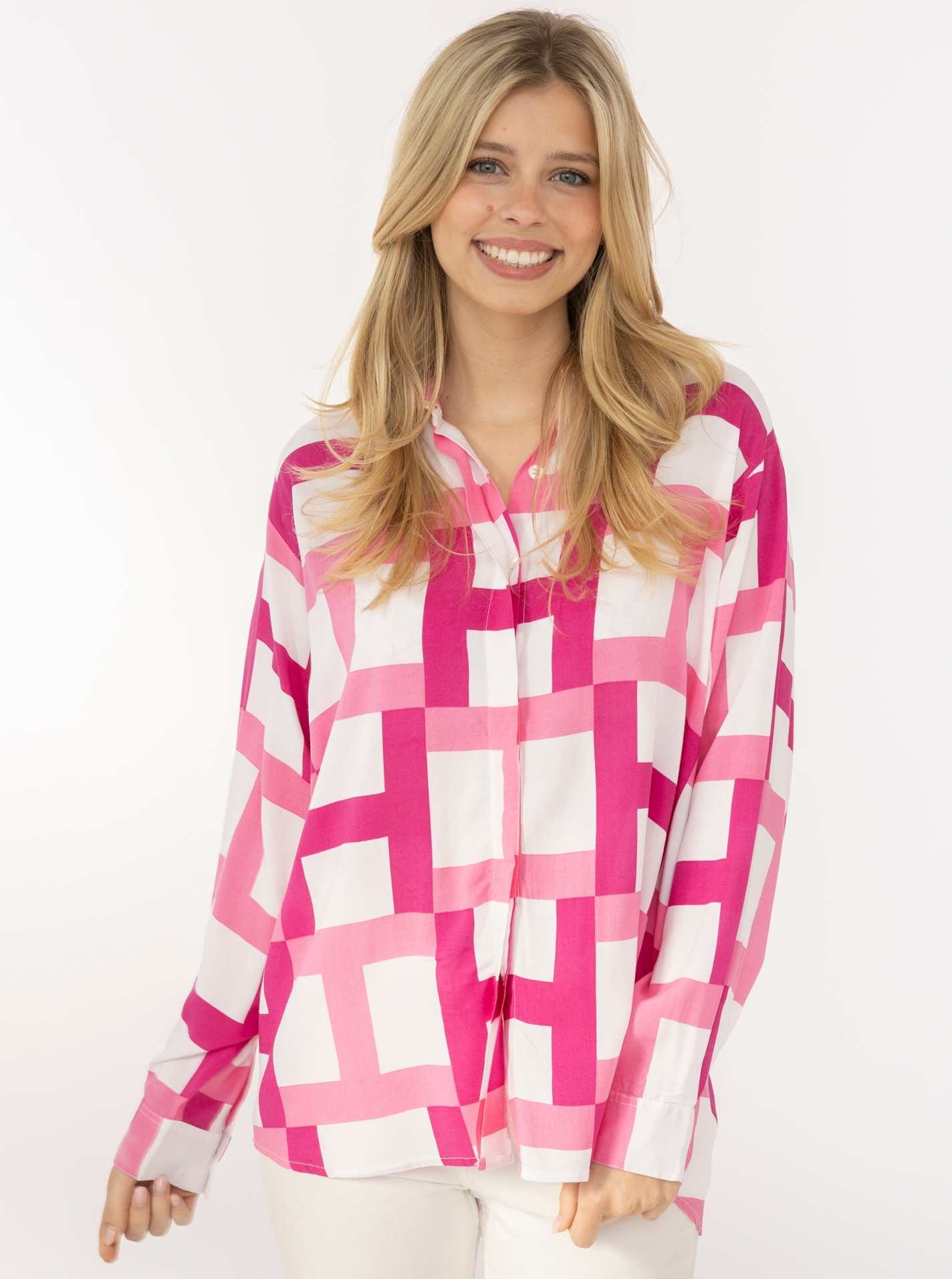 Zwillingsherz Bluse "Geometric H"
