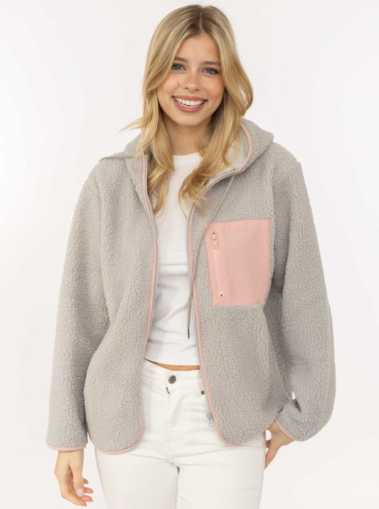 Zwillingsherz Teddyjacke mit Kapuze "Classic"