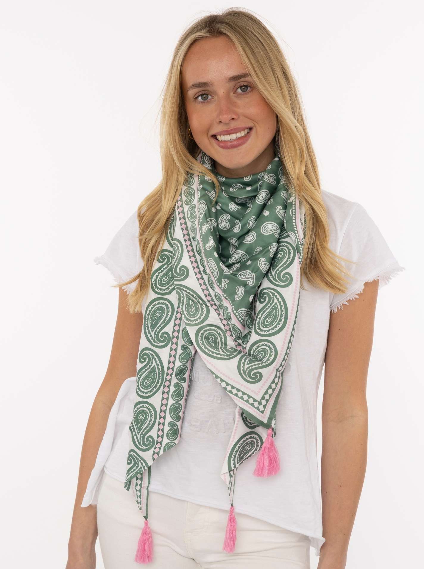 Zwillingsherz Dreieckstuch "Geometric Paisley"