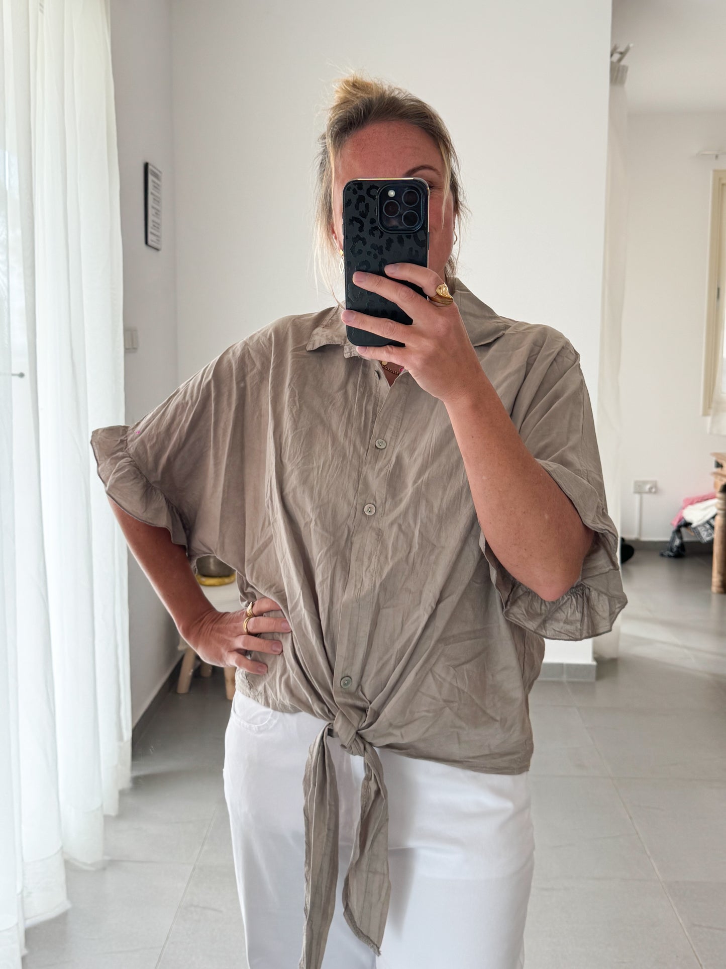 Easy Tie Bluse – zum Knoten
