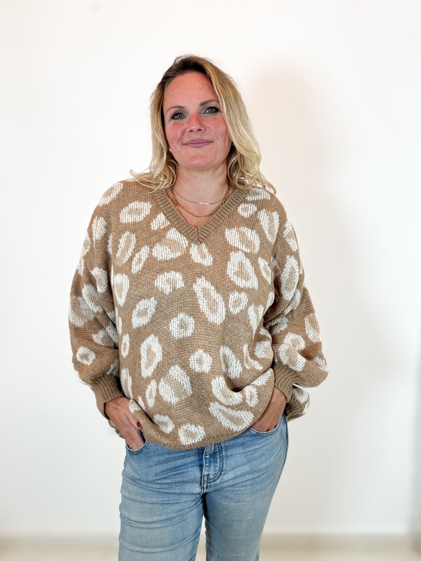 Strickpulli Leomuster