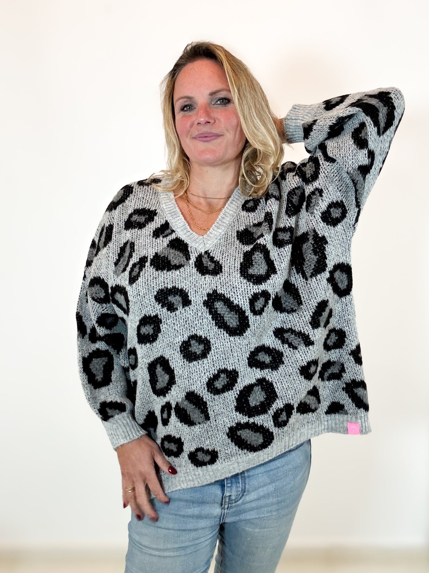 Strickpulli Leomuster