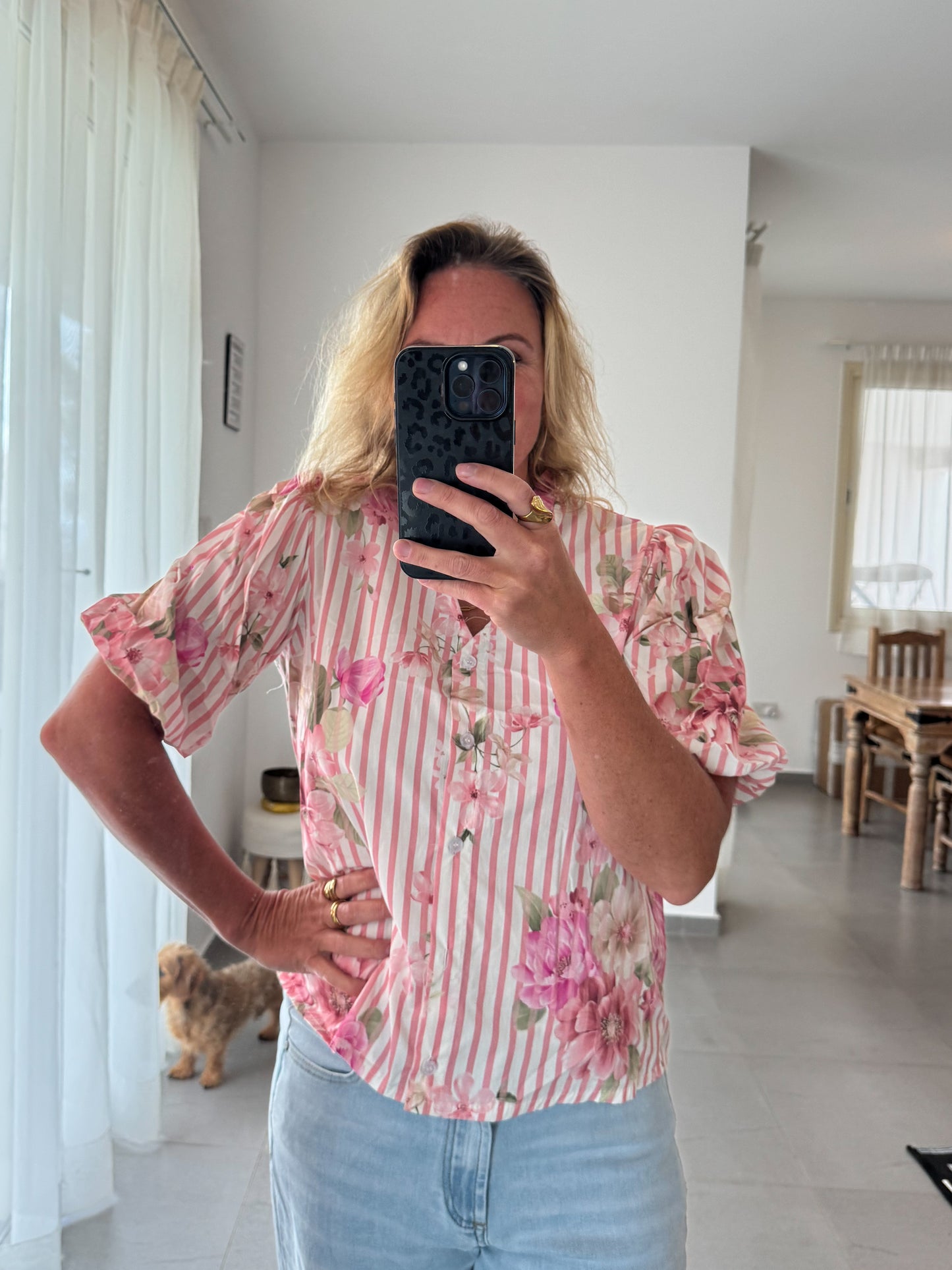 Bluse ROSEN, kurzarm