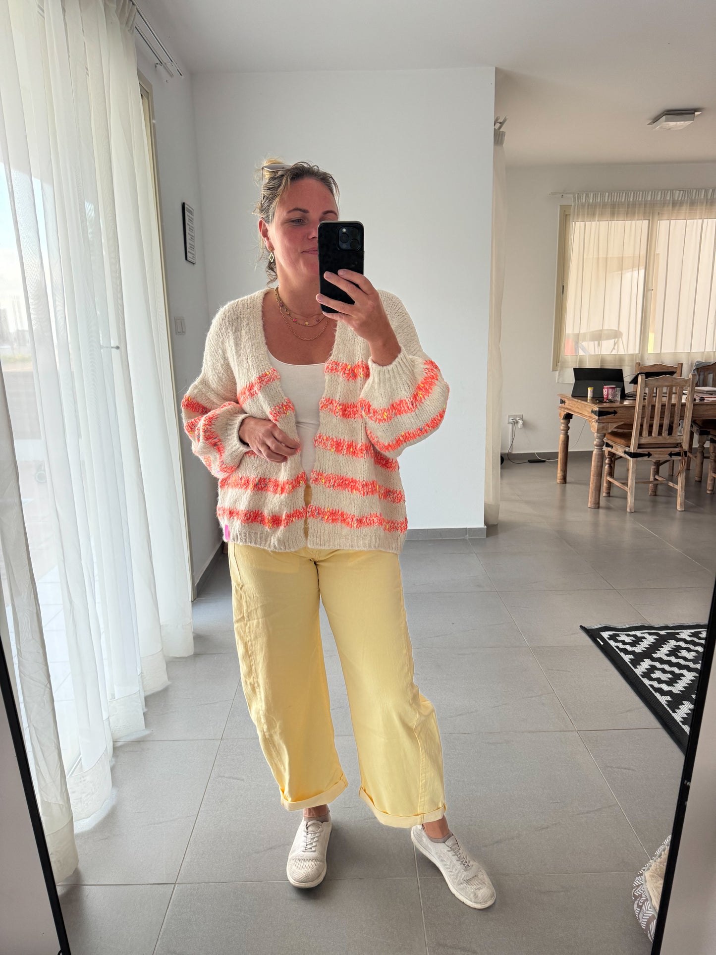 Strickjacke NEON-STREIFEN