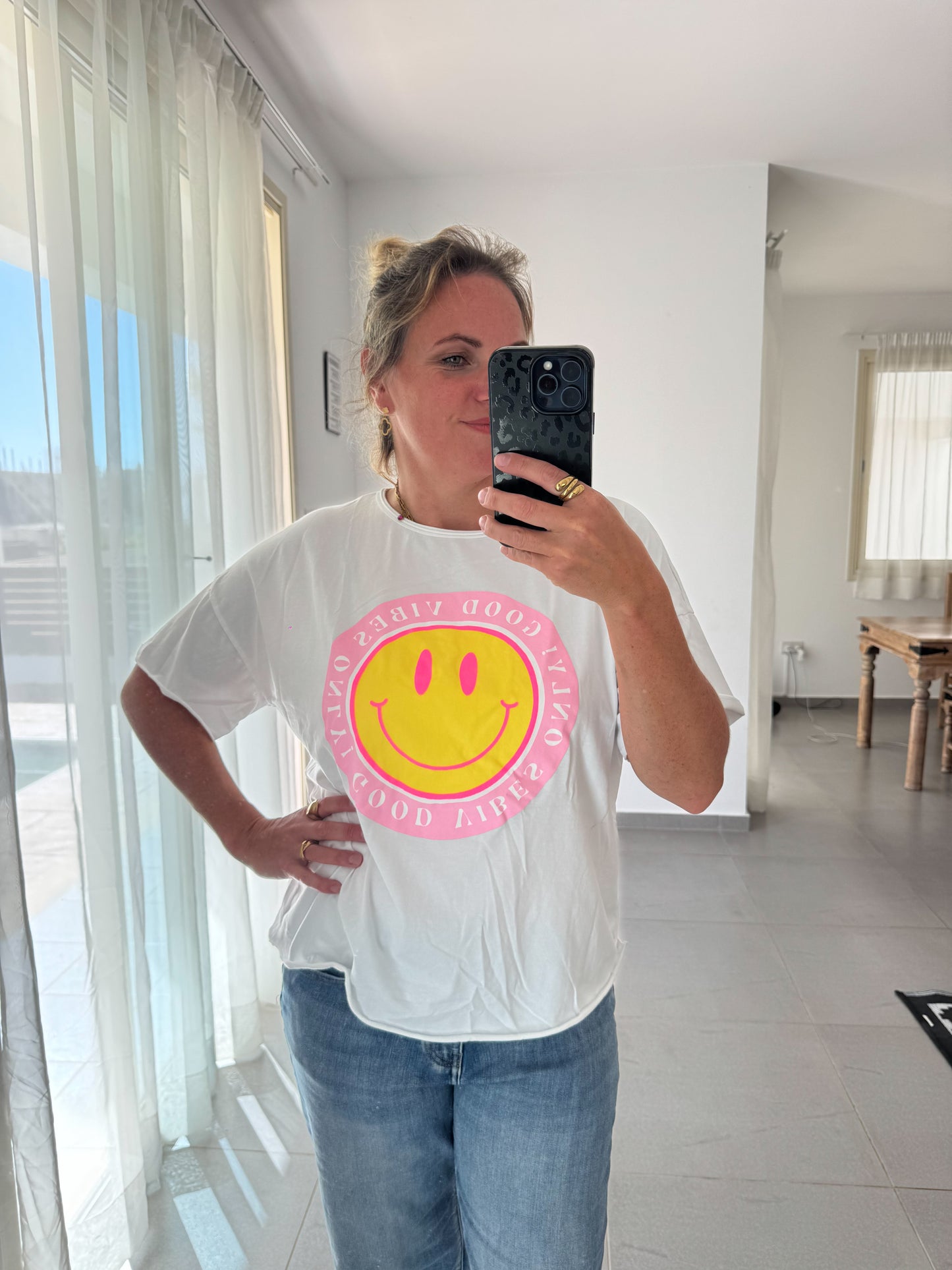 T-Shirt SMILEY, GOOD VIBES