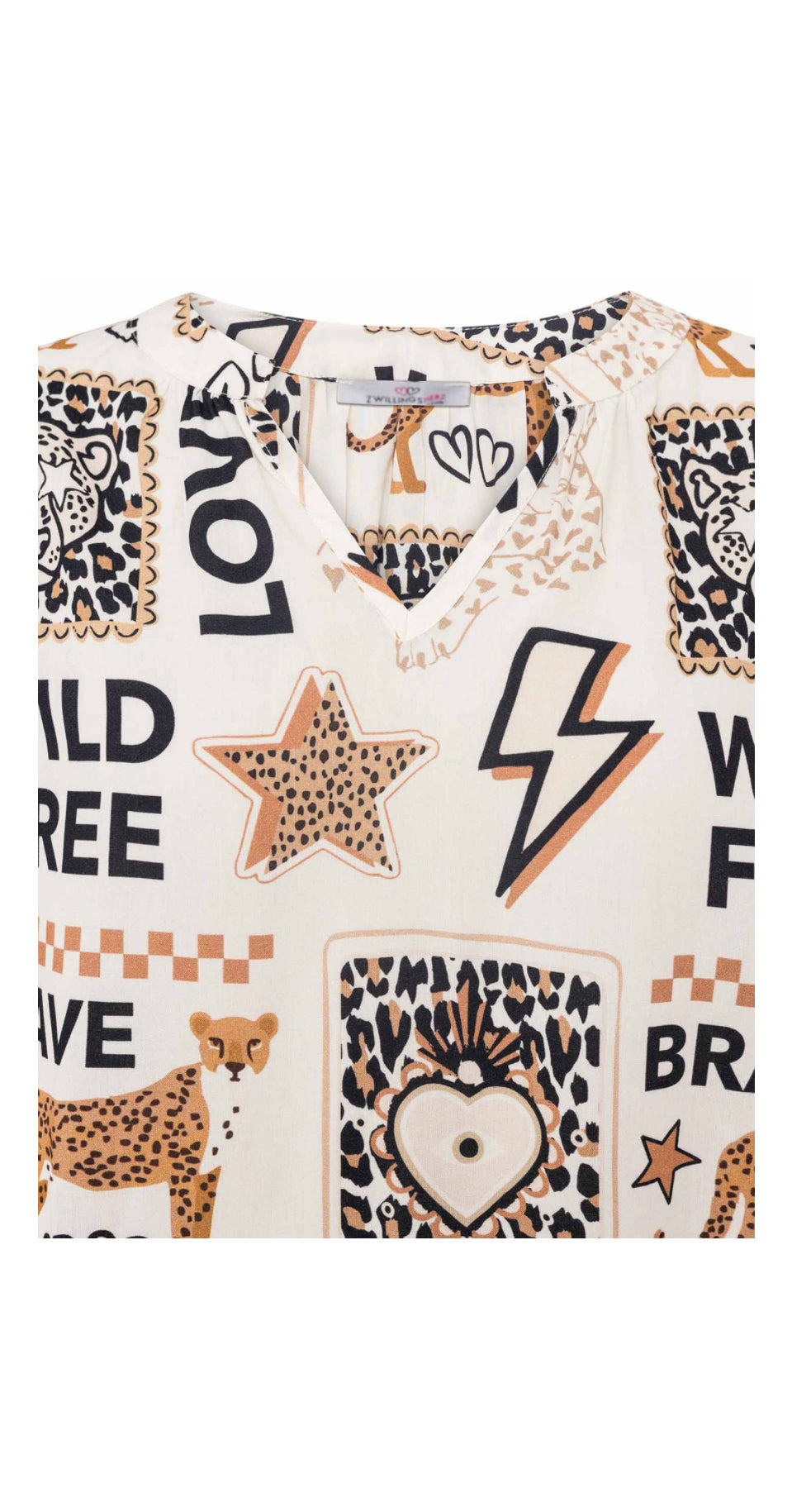 Zwillingsherz Bluse WILD LOVE
