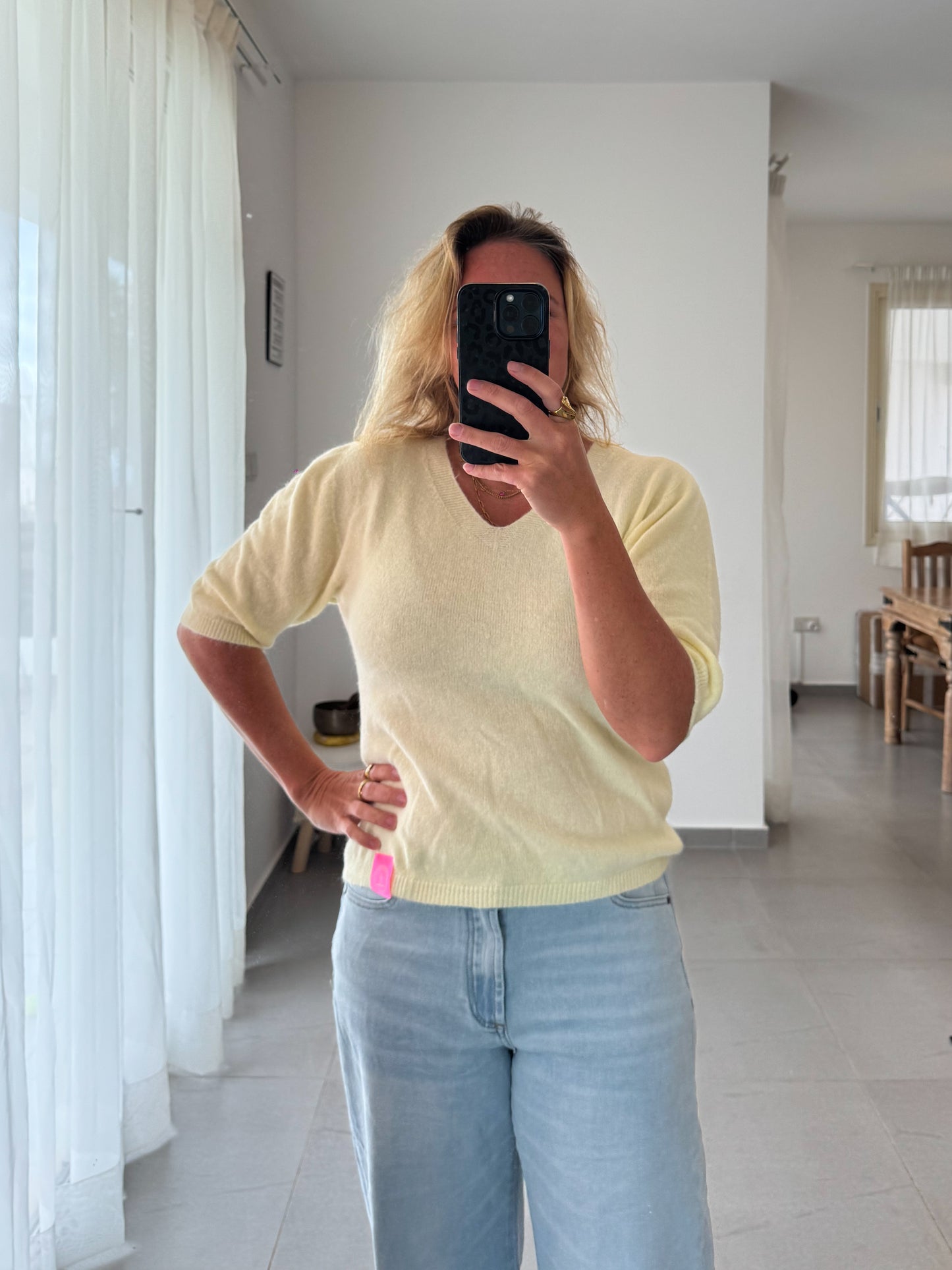 Halbarm Strick Pullover