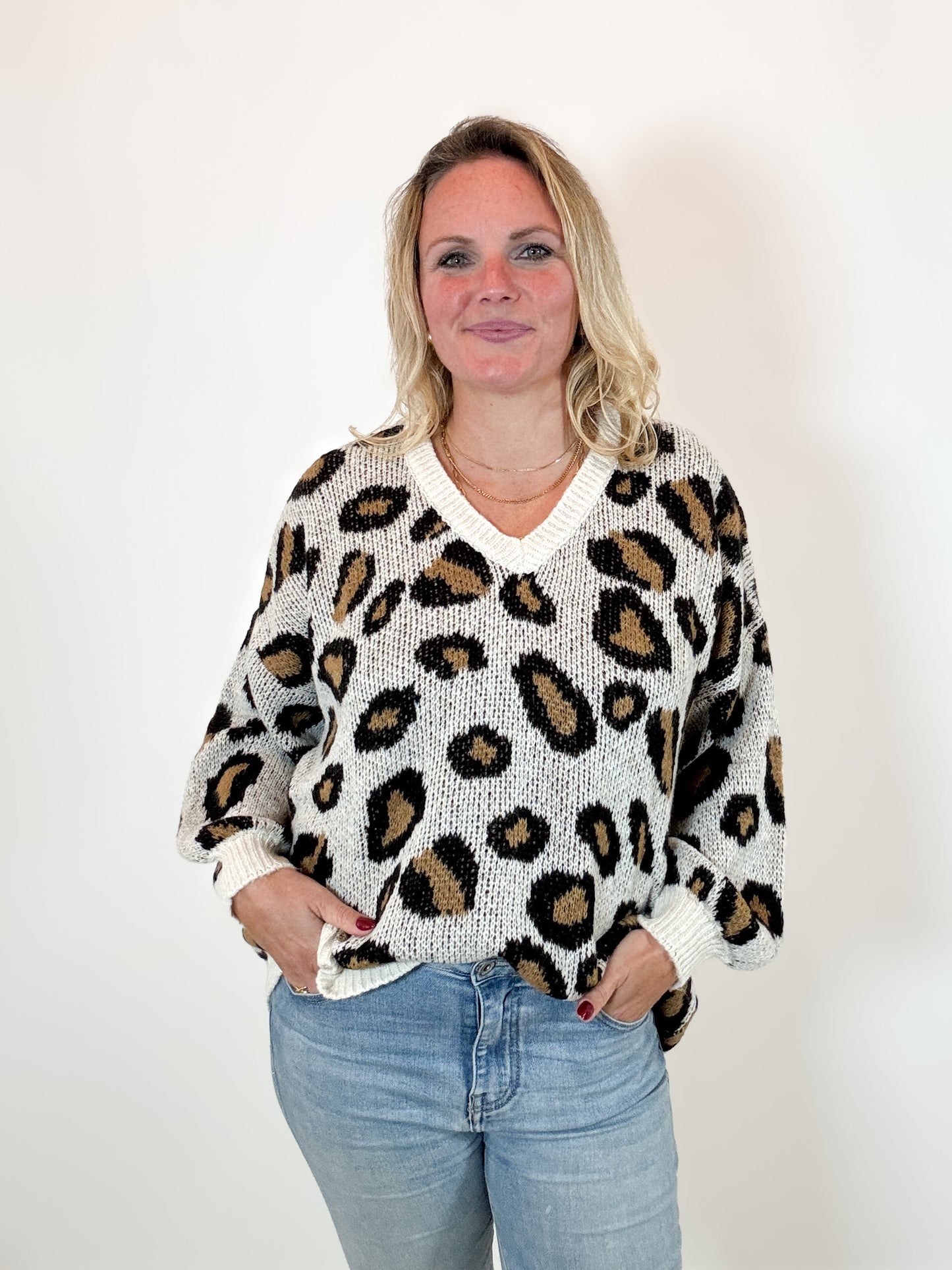 Strickpulli Leomuster