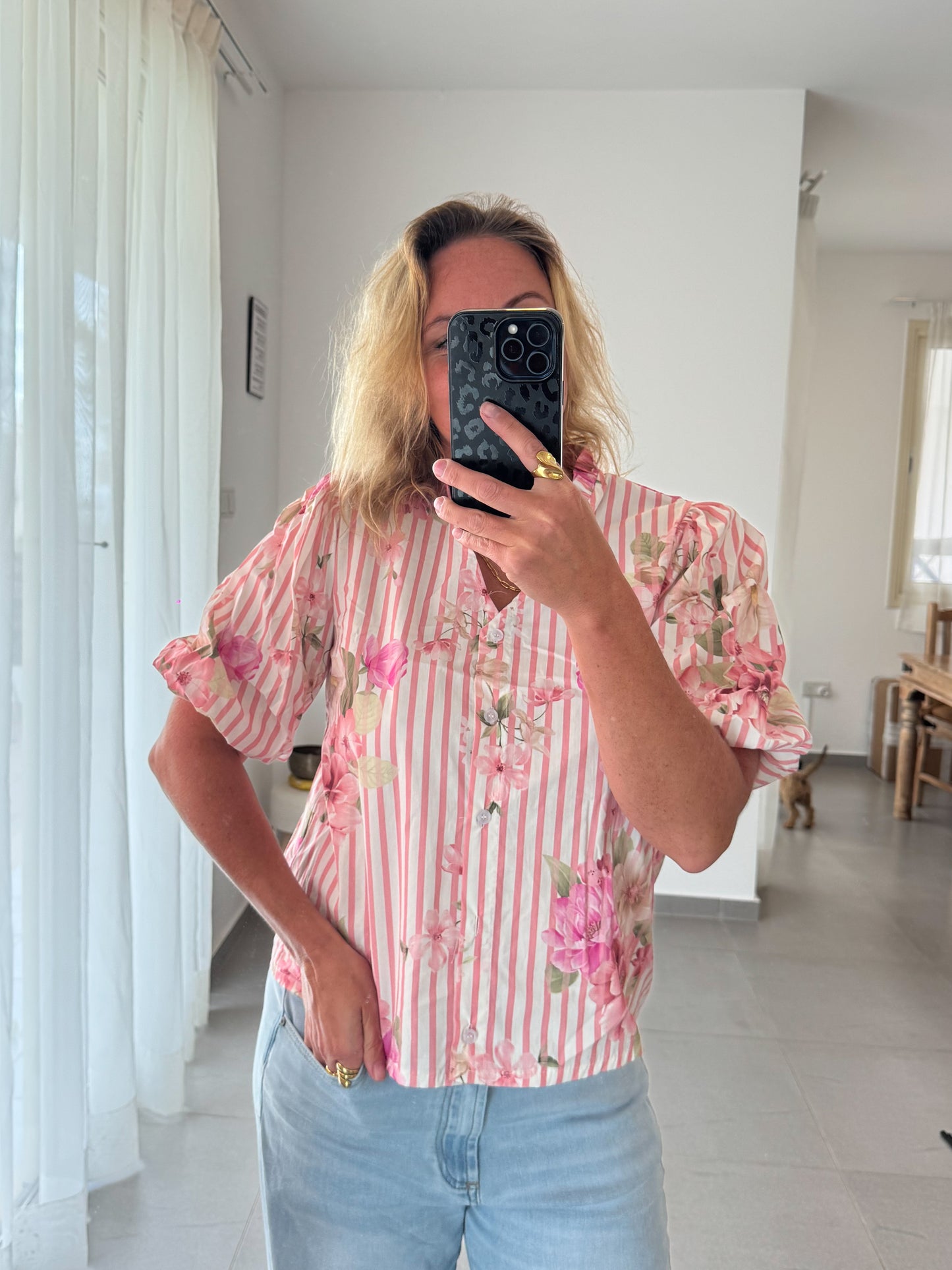 Bluse ROSEN, kurzarm