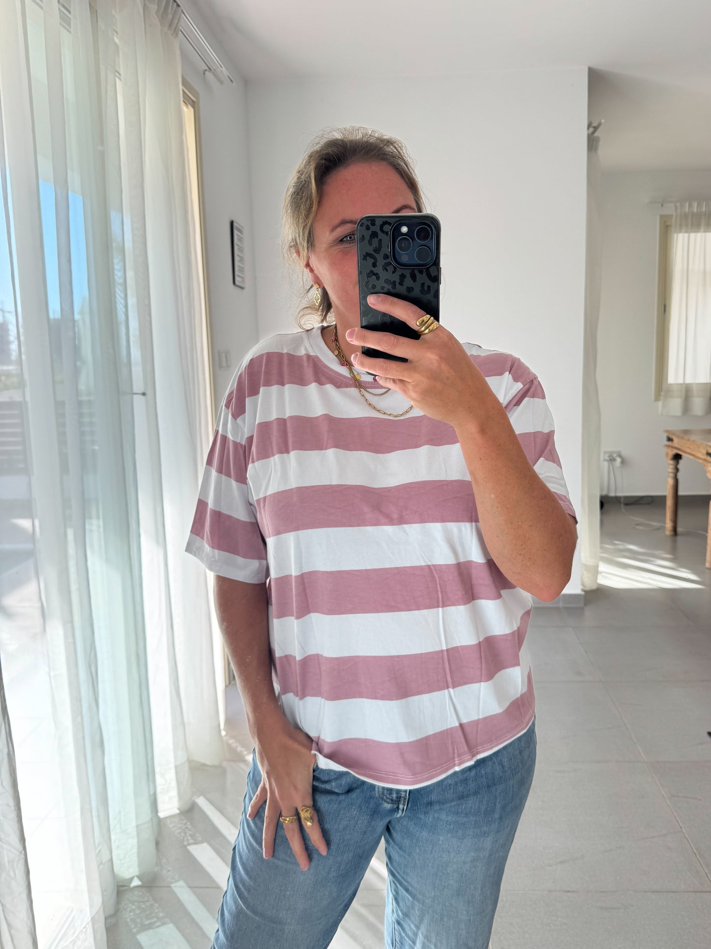 Oversize T-Shirt mit BLOCKSTREIFEN